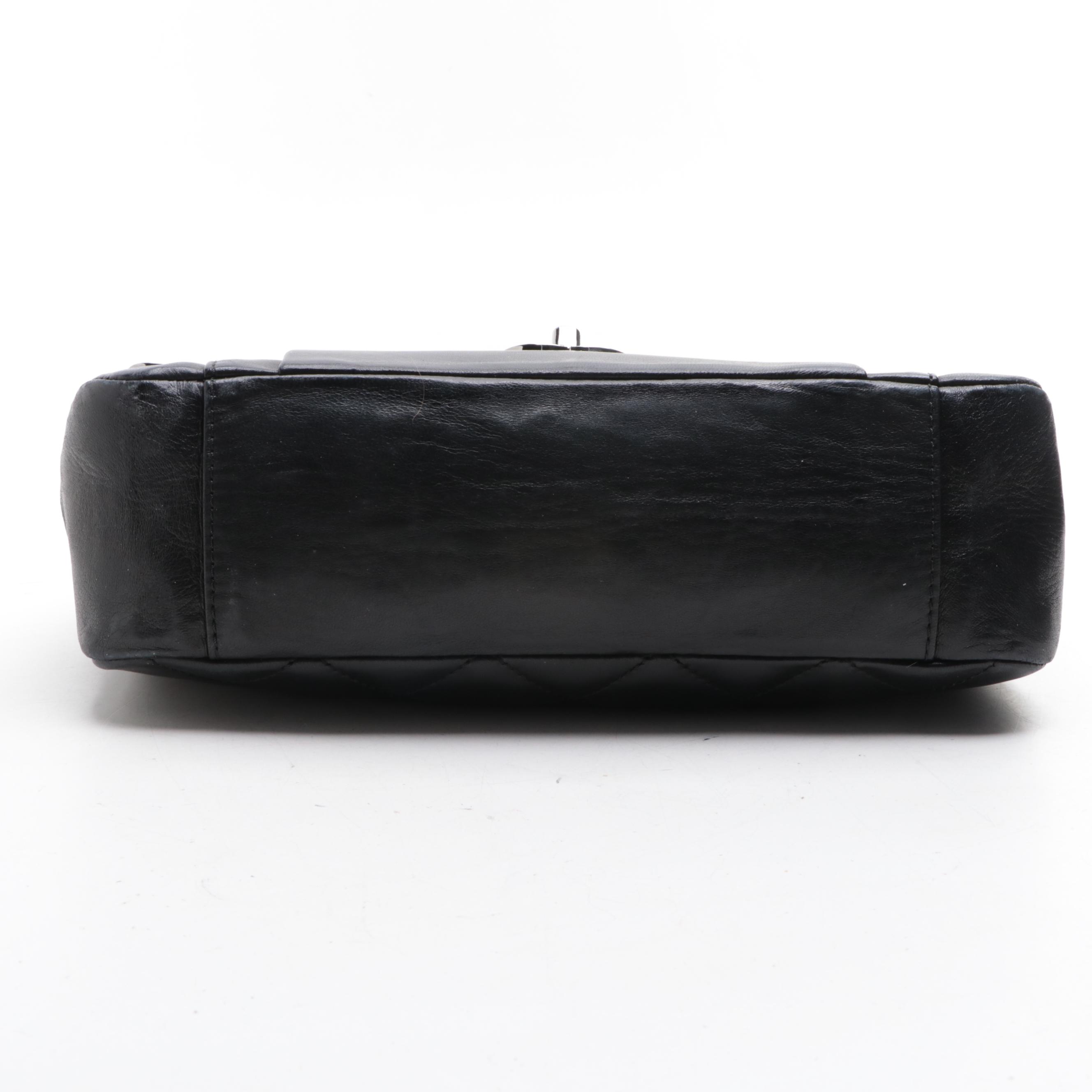 Chanel Medium Metal Frame Flap Bag in Quilted Lambskin Leather