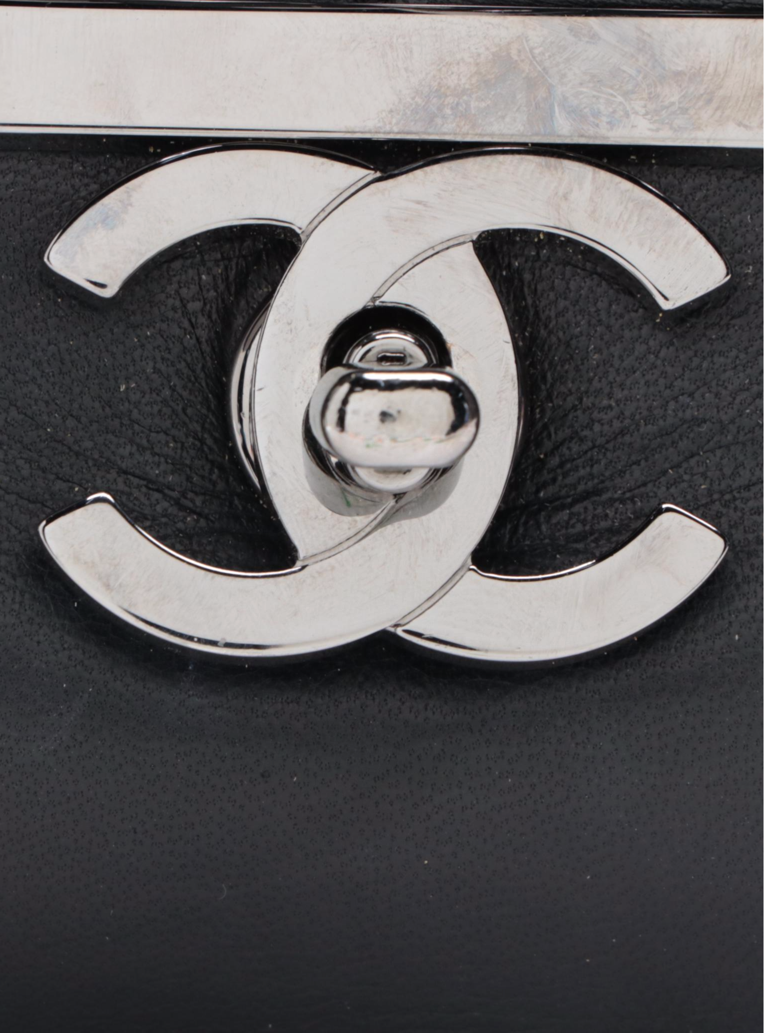 Chanel Medium Metal Frame Flap Bag in Quilted Lambskin Leather