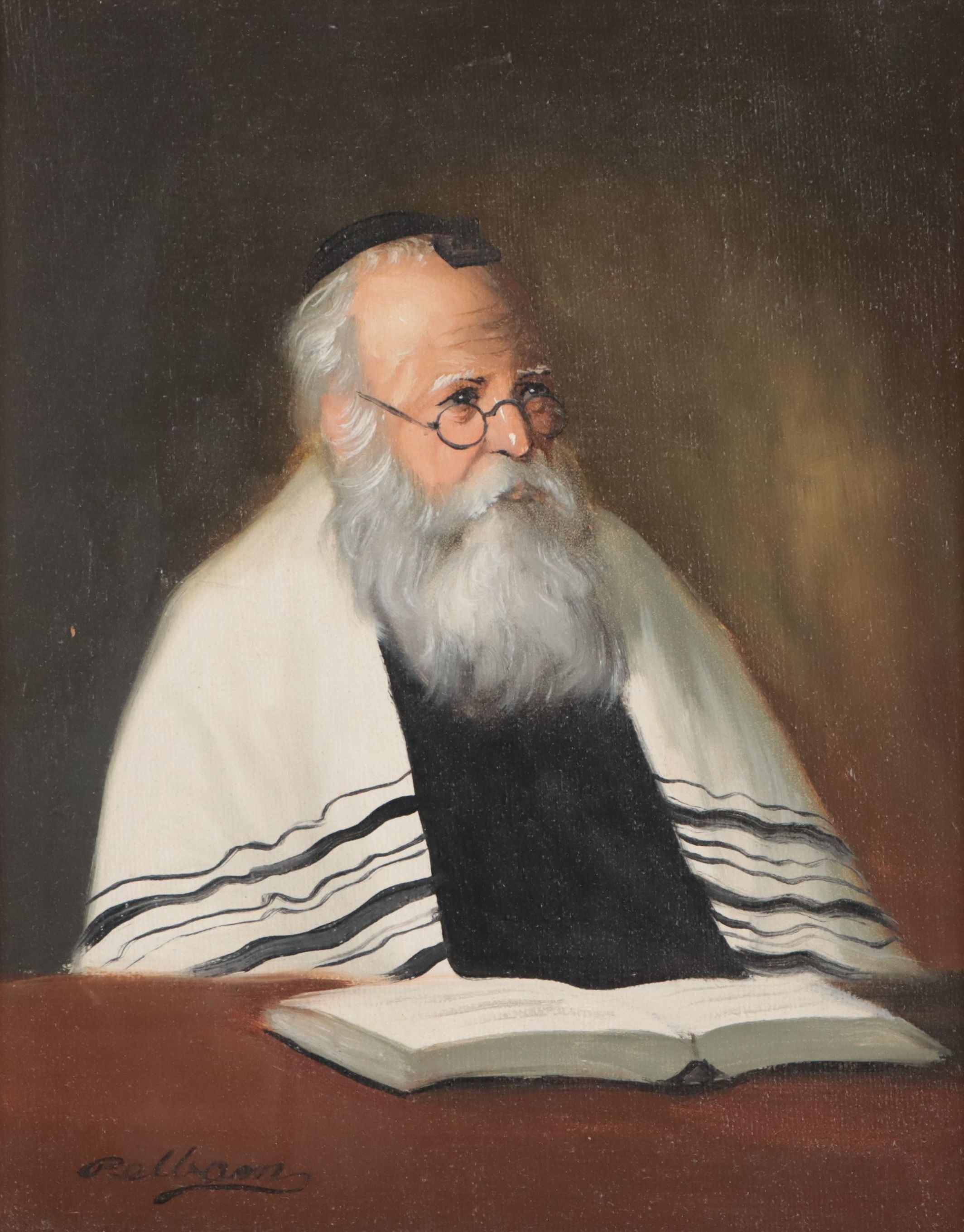 Portrait Oil Painting of Rabbi