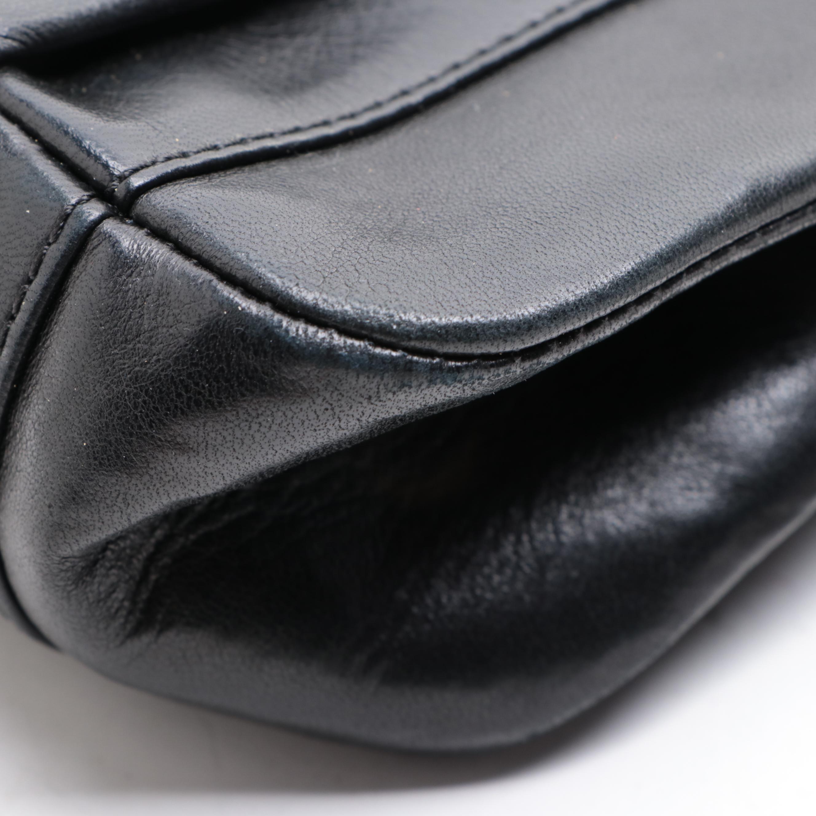 Chanel Medium Metal Frame Flap Bag in Quilted Lambskin Leather