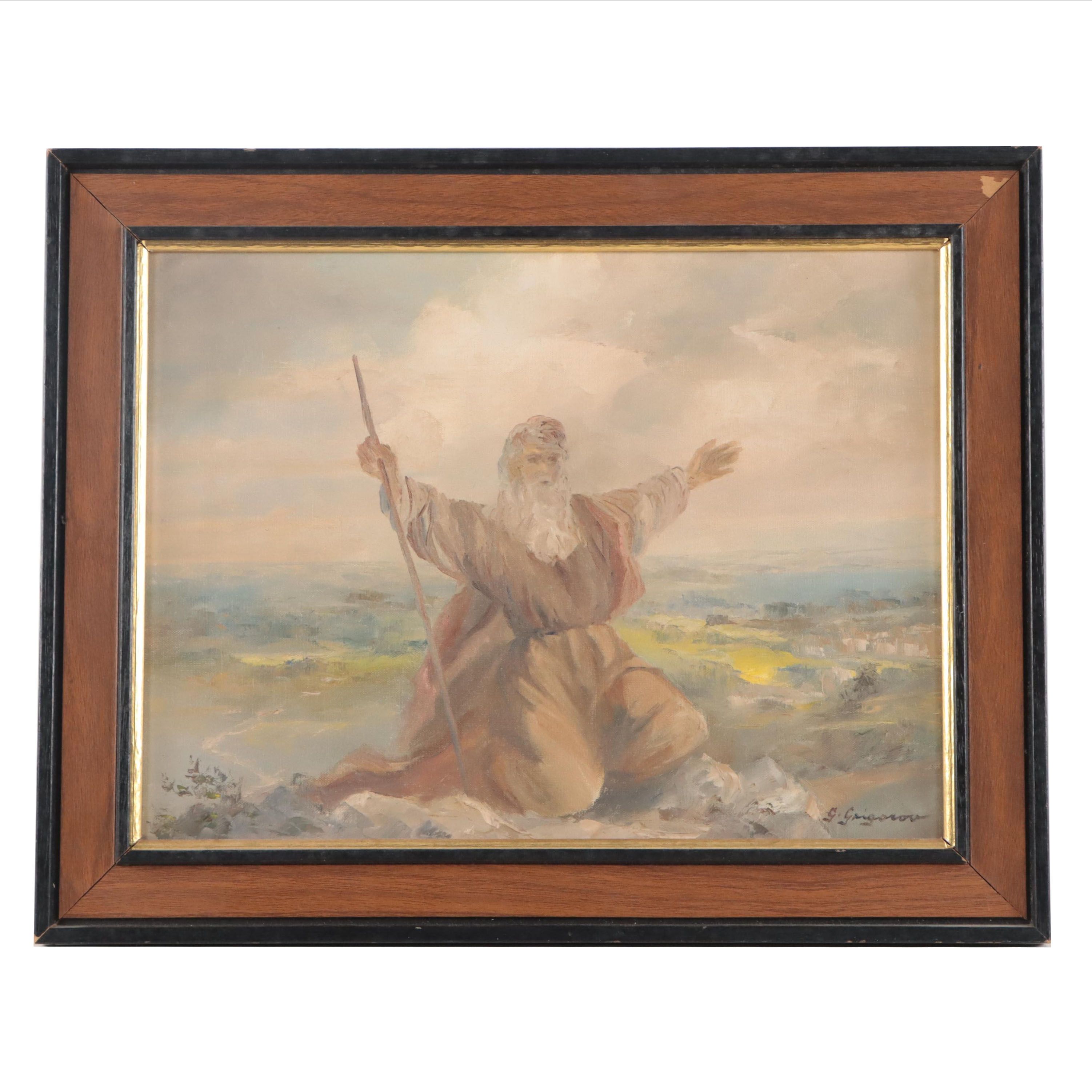 Gertrude Grigorov Oil Painting of Moses