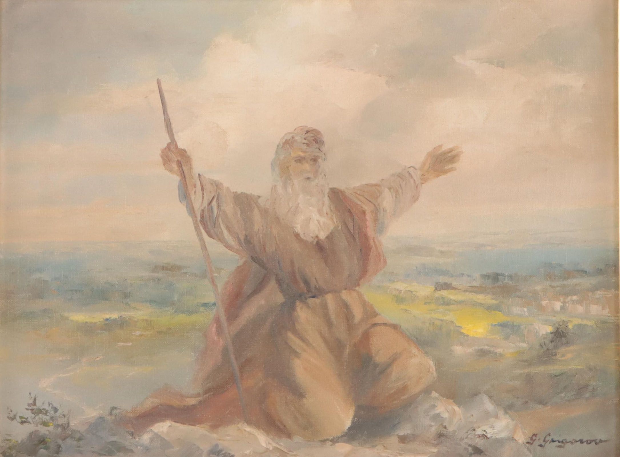 Gertrude Grigorov Oil Painting of Moses