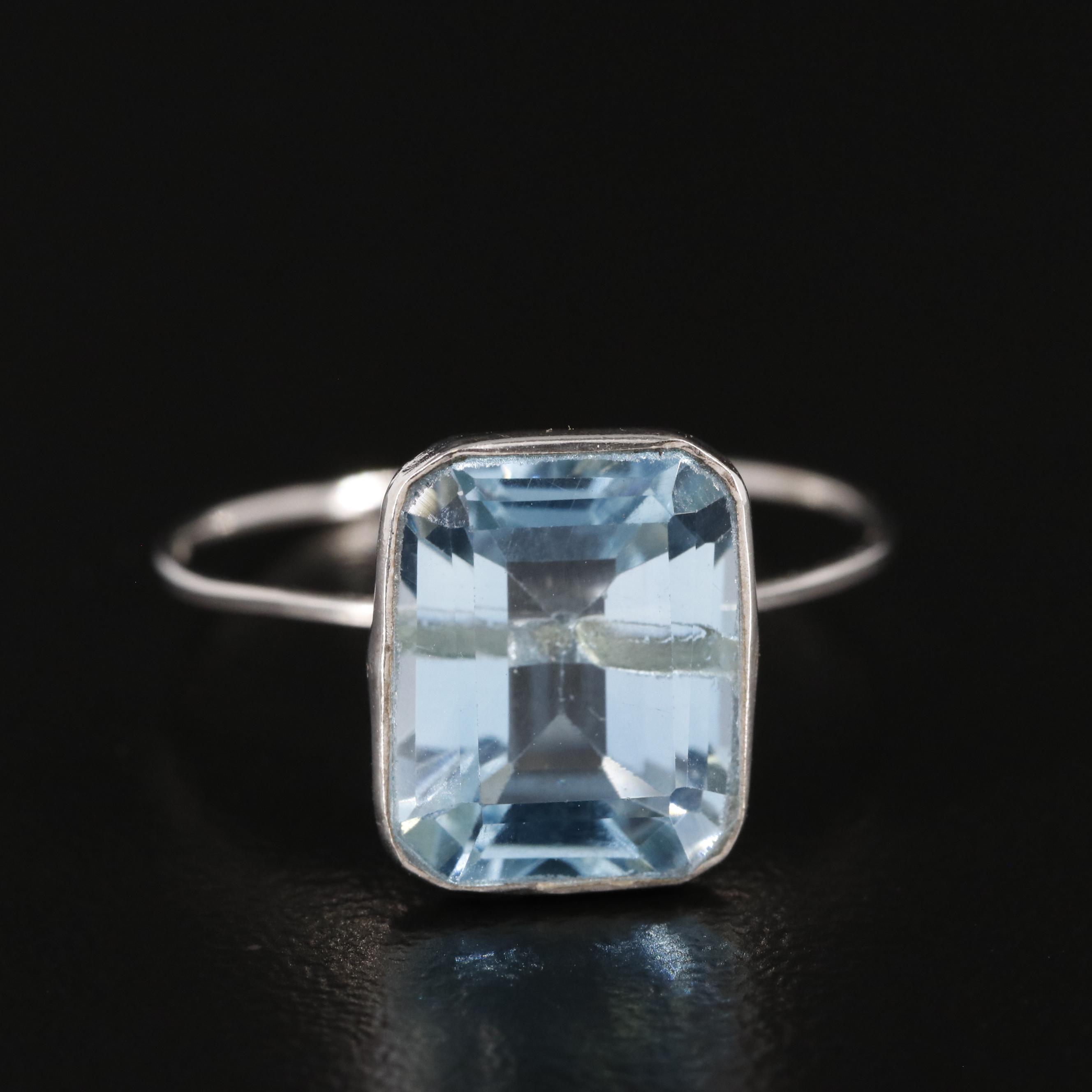 14K Blue Topaz Ring