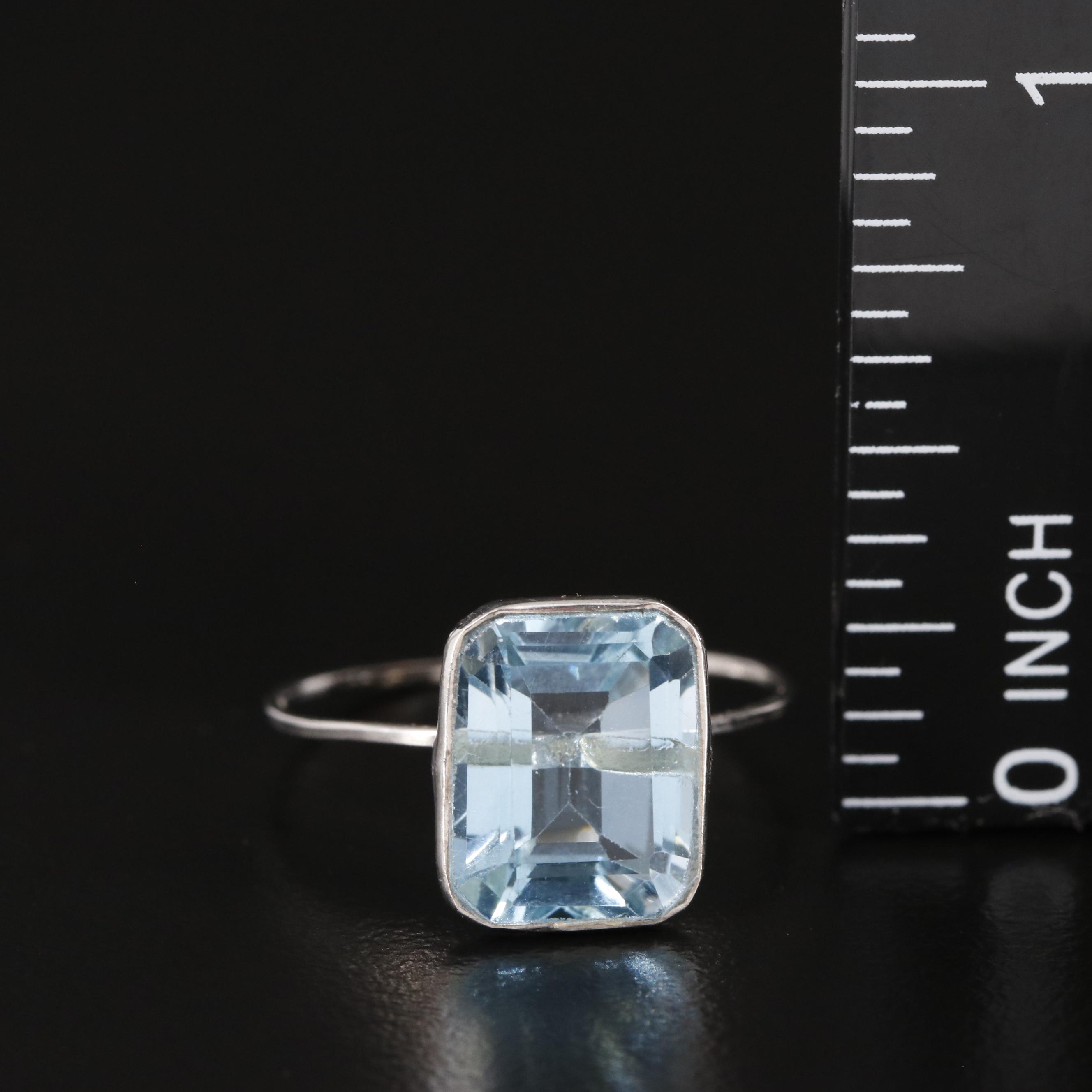 14K Blue Topaz Ring