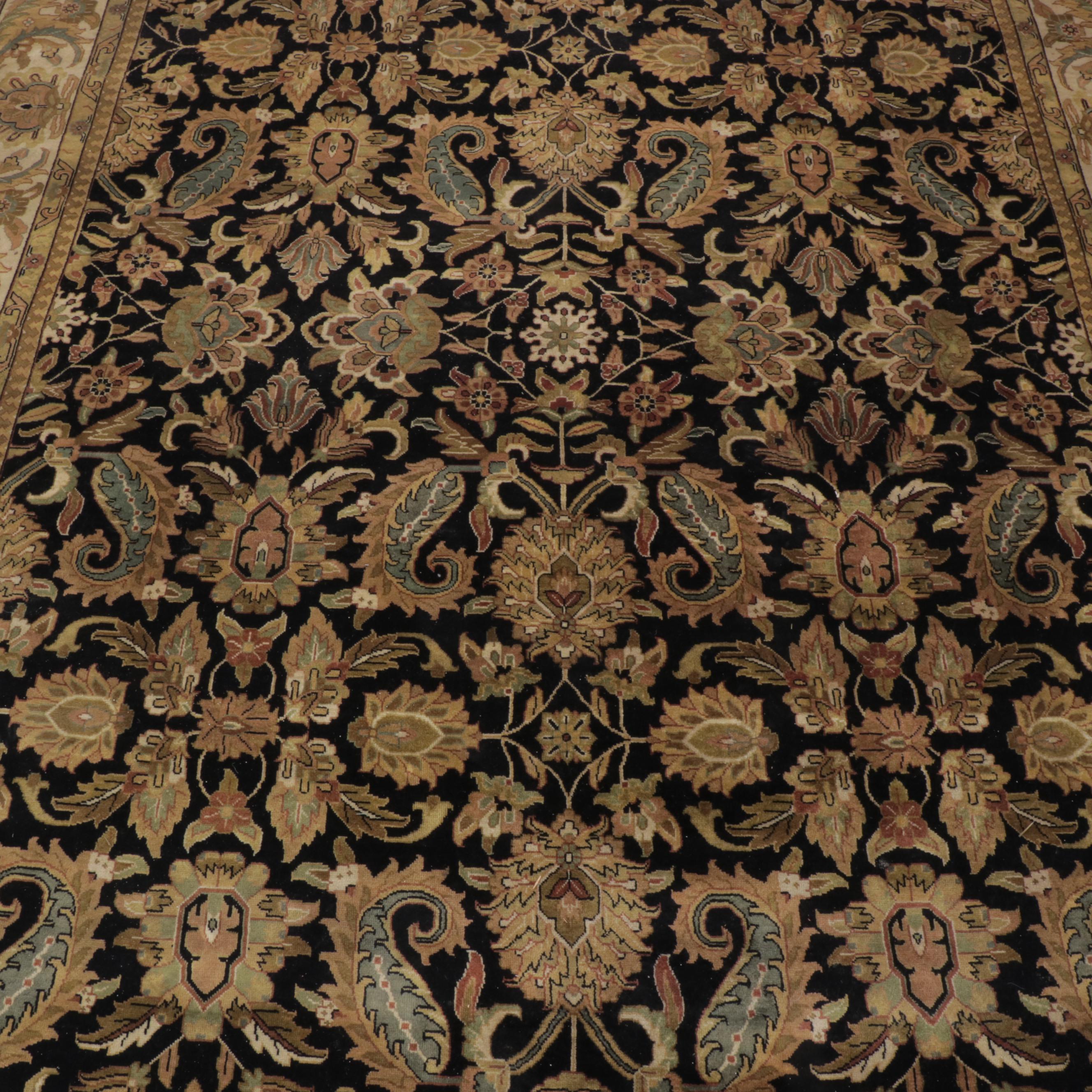 9'5 x 14'2 Hand-Knotted Indian Agra Room Sized Rug