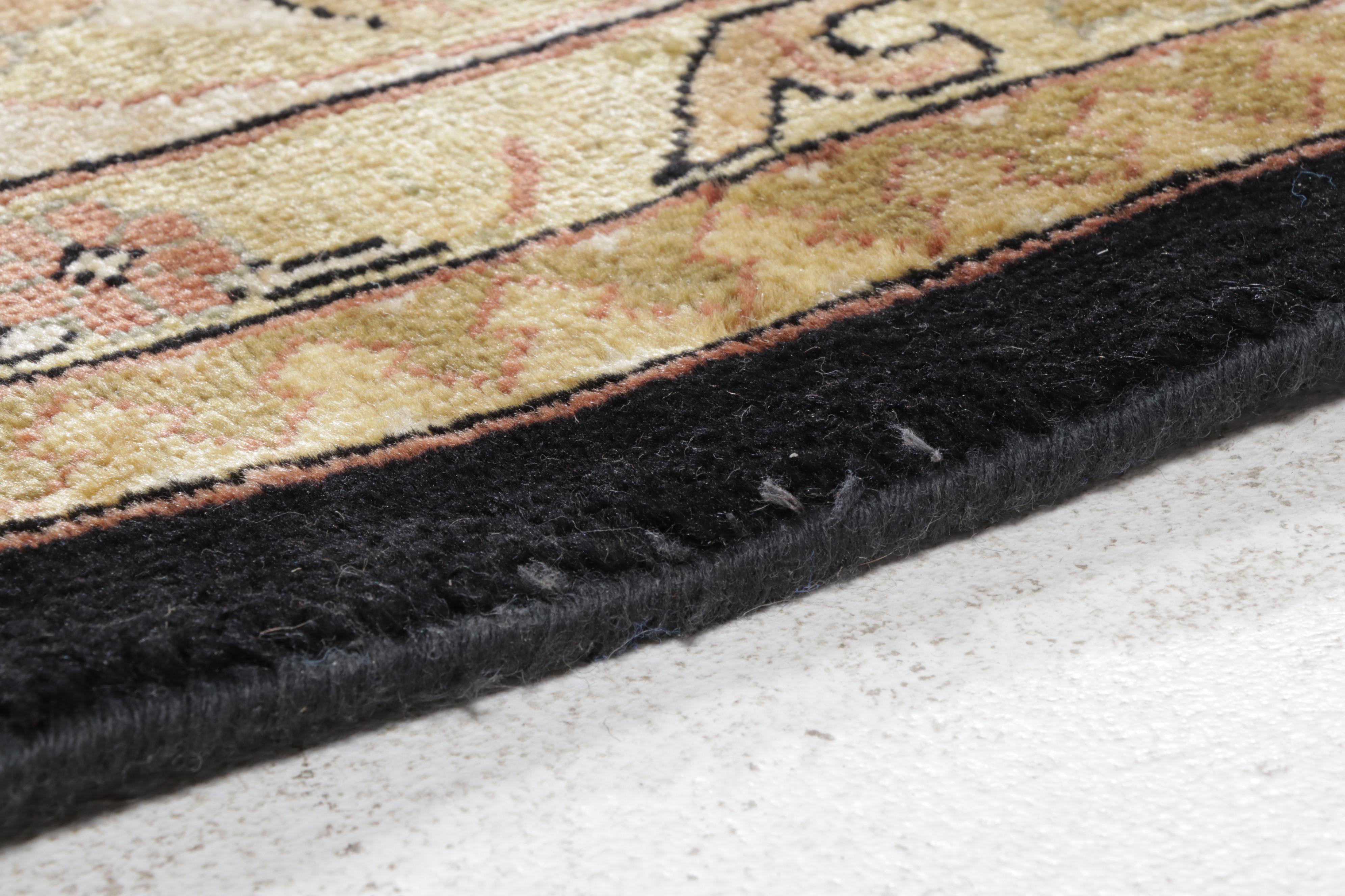 9'5 x 14'2 Hand-Knotted Indian Agra Room Sized Rug