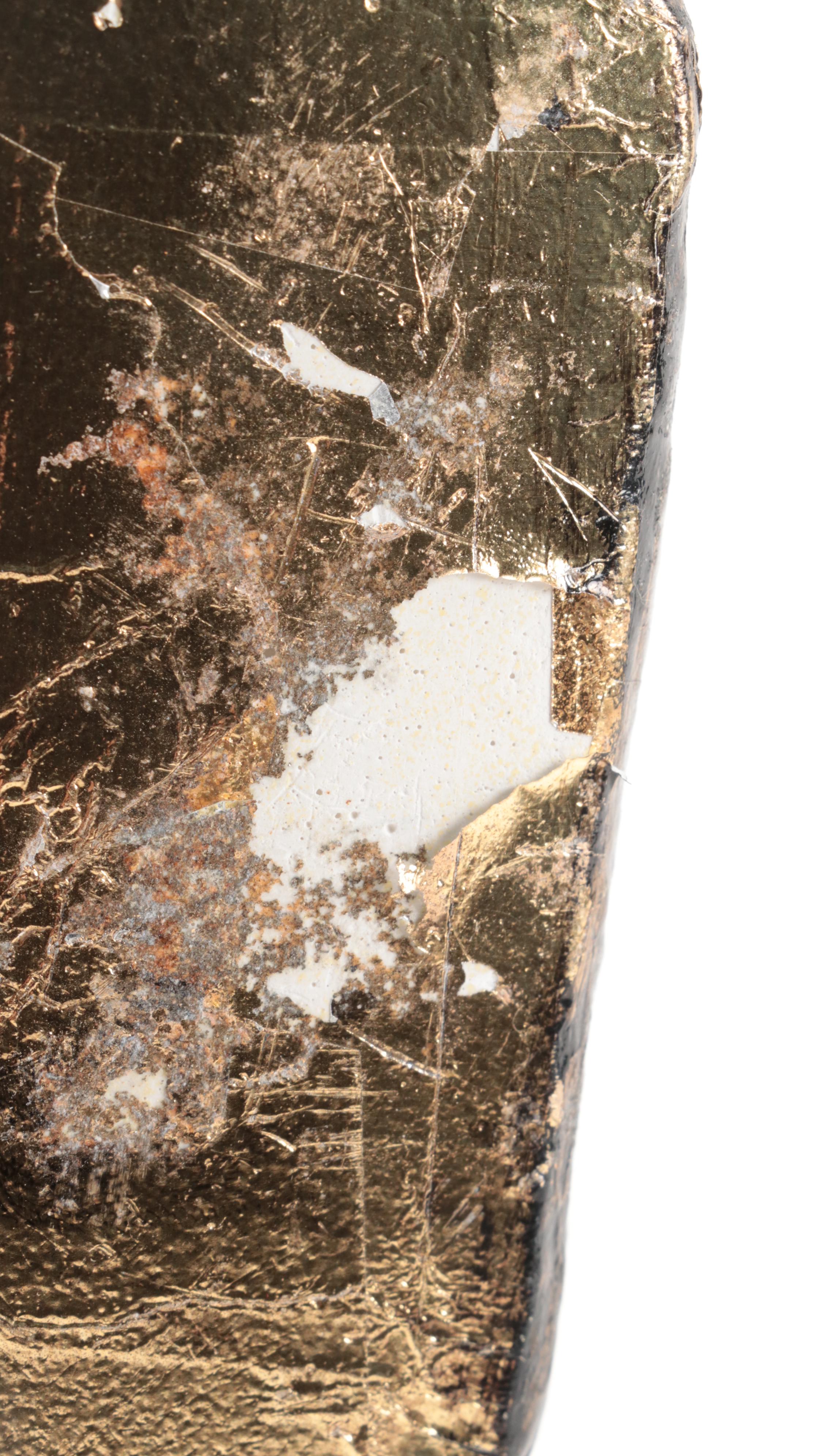 Gold Foil on Chalkware Owl Bookends