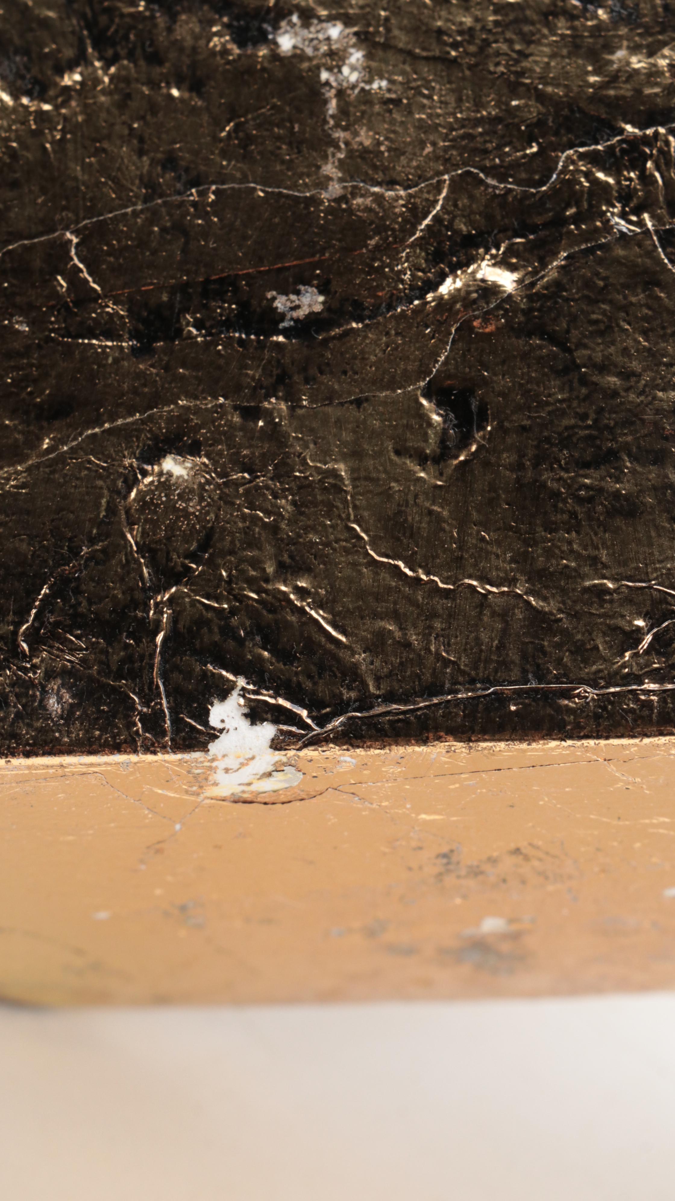 Gold Foil on Chalkware Owl Bookends