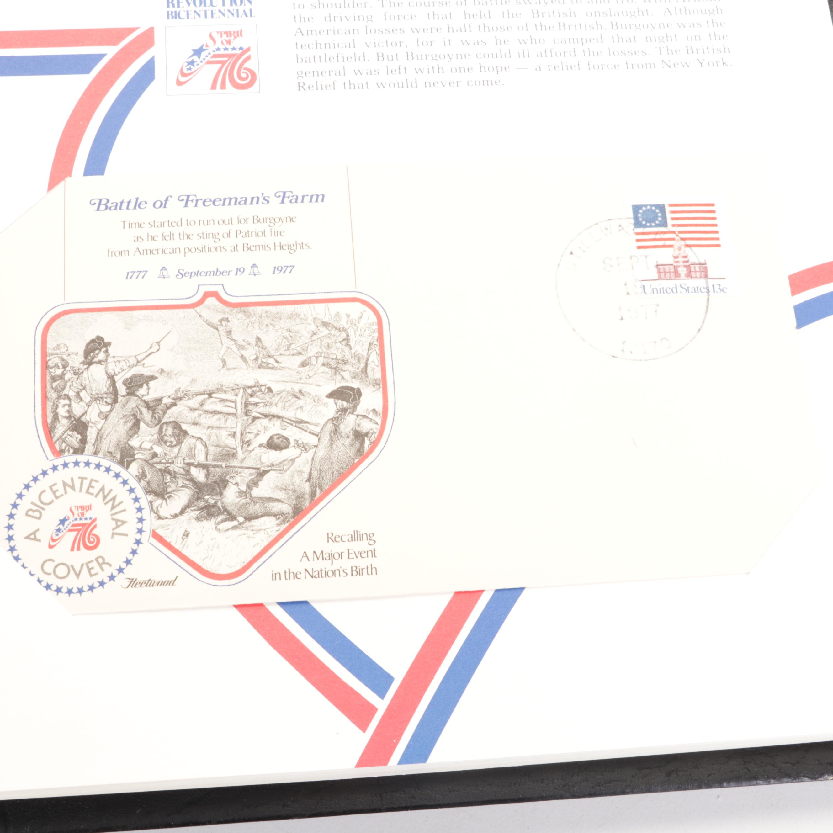 "American Revolution Bicentennial" 1976 Commemorative Postal Covers and Stamps
