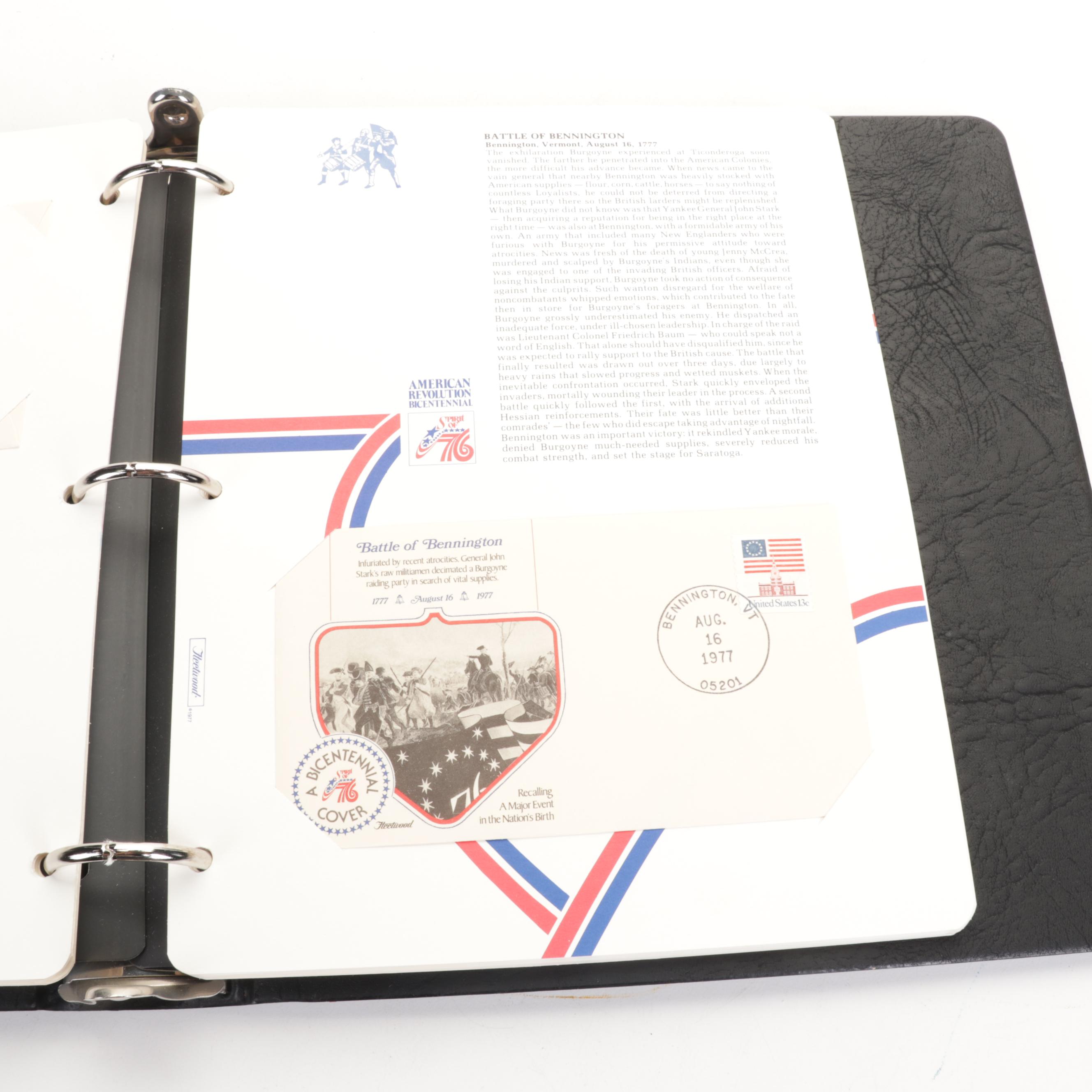 "American Revolution Bicentennial" 1976 Commemorative Postal Covers and Stamps