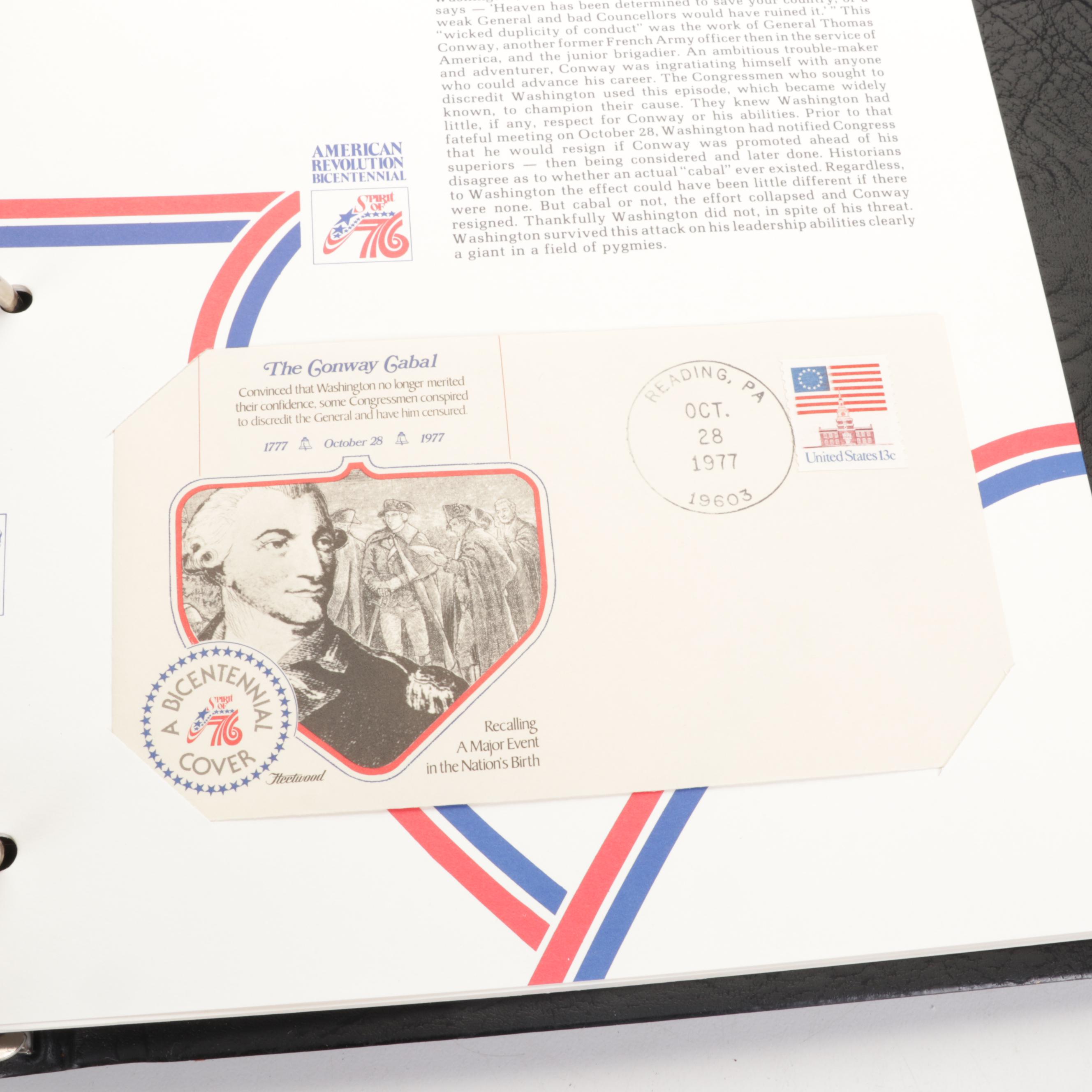 "American Revolution Bicentennial" 1976 Commemorative Postal Covers and Stamps