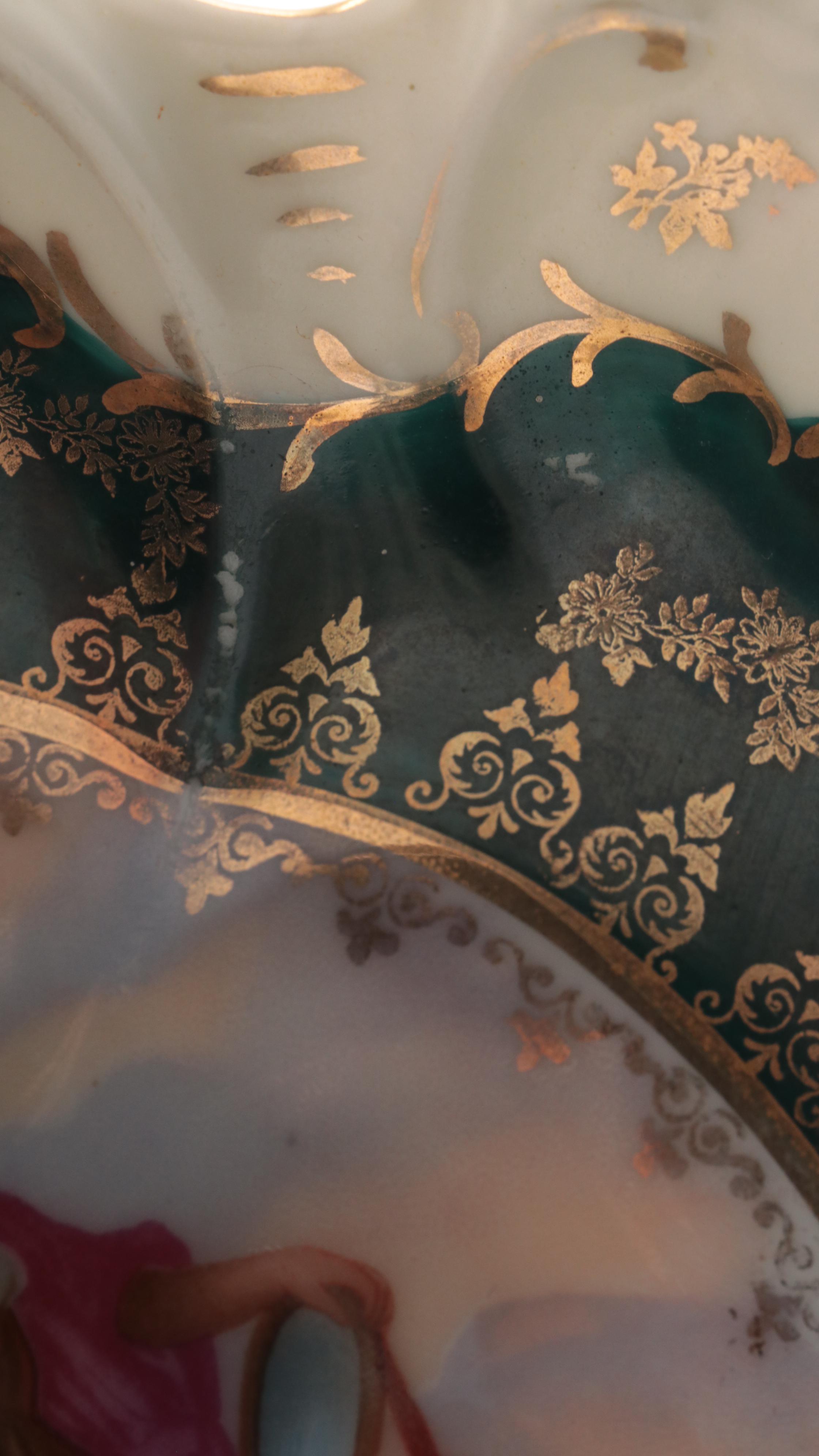 Victoria Porcelain Royal Vienna Style Bowl with Goebel Bird Figurines