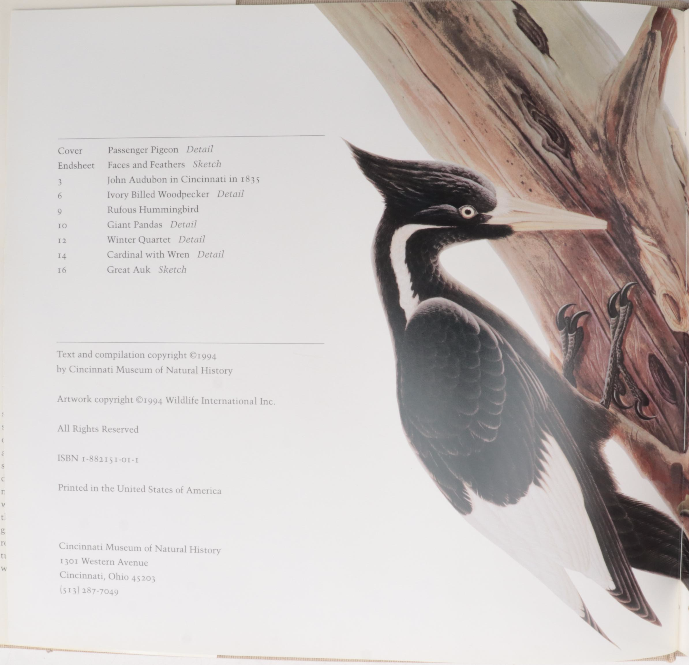 Signed "In the Audubon Tradition" by John A. Ruthven, 1994