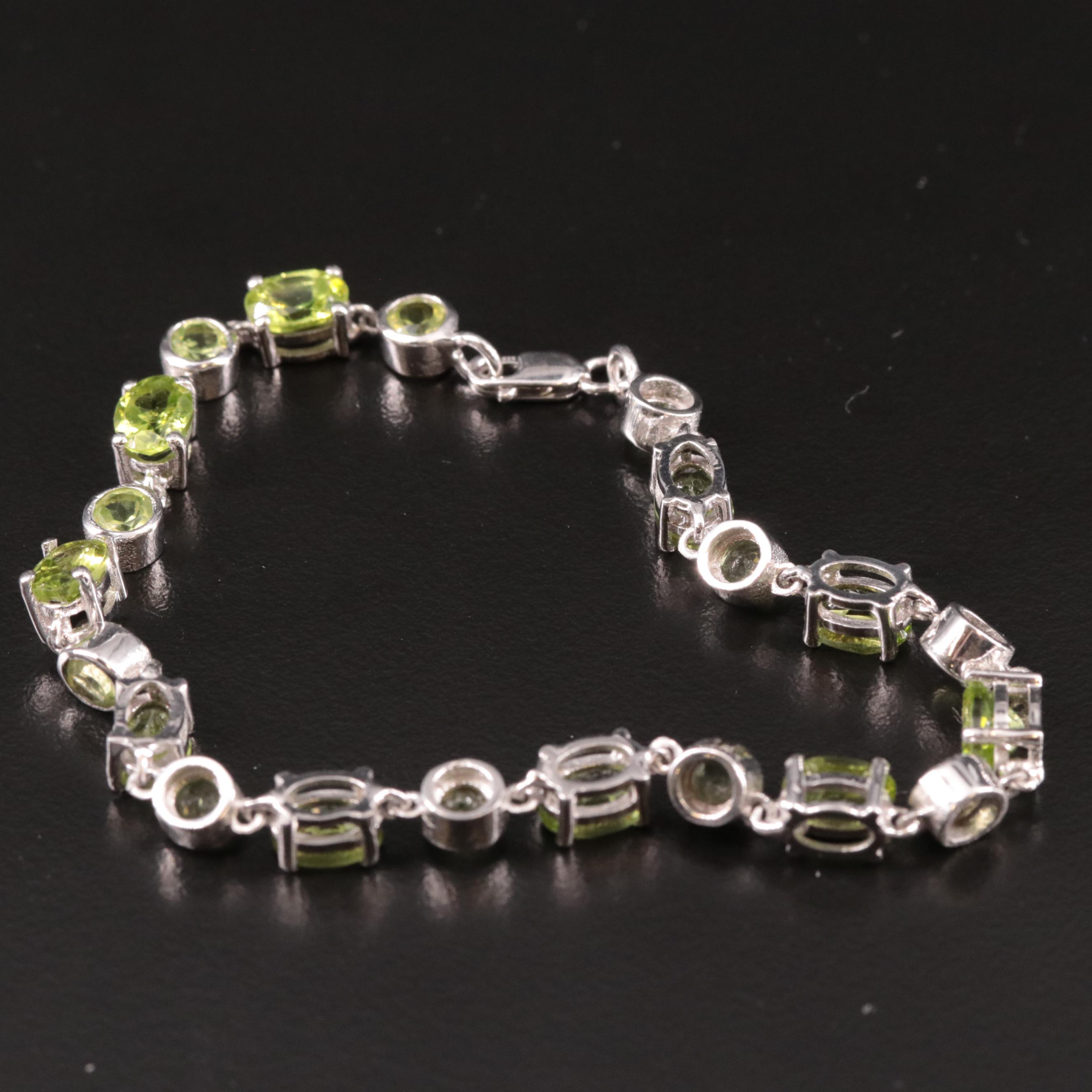 Sterling Peridot Bracelet