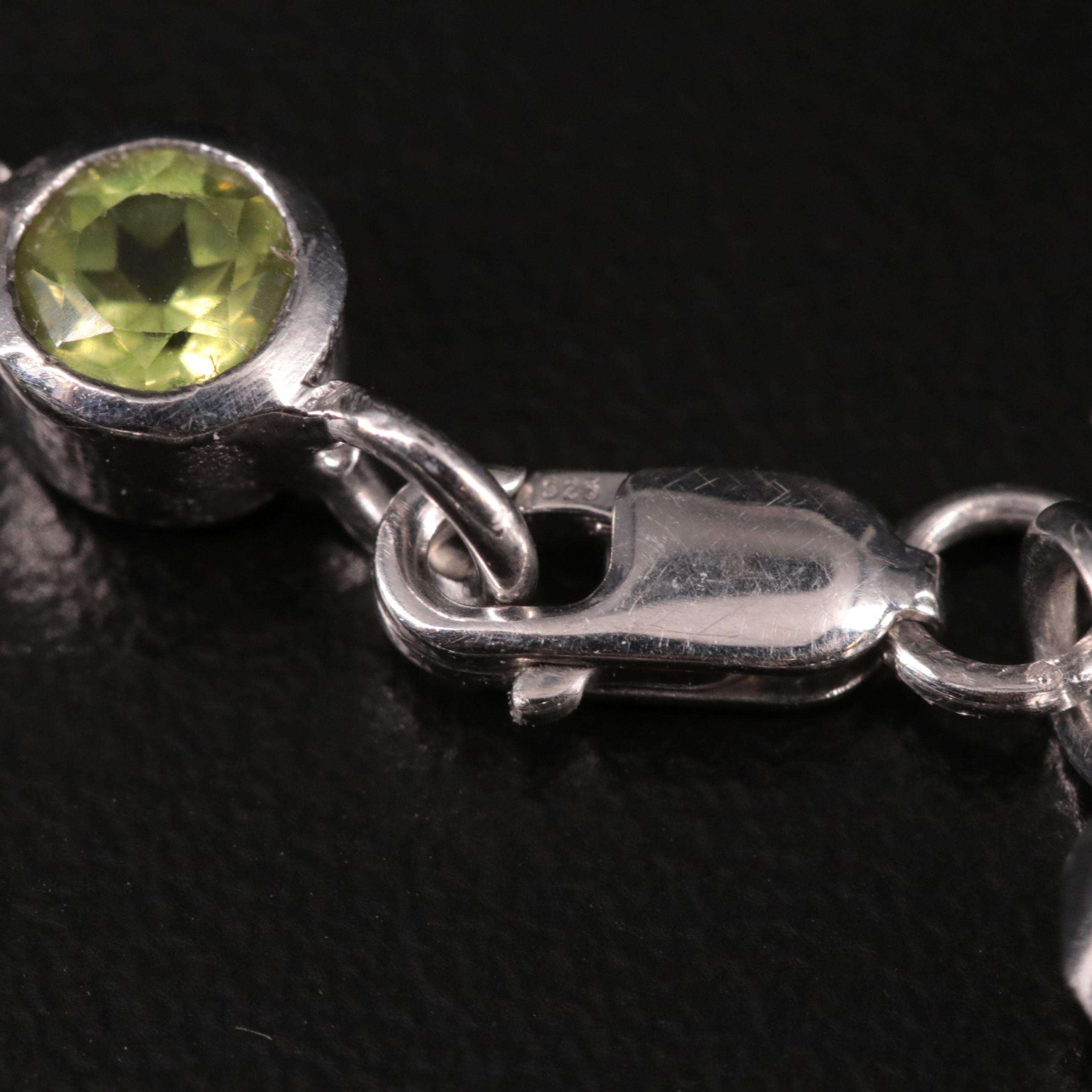 Sterling Peridot Bracelet