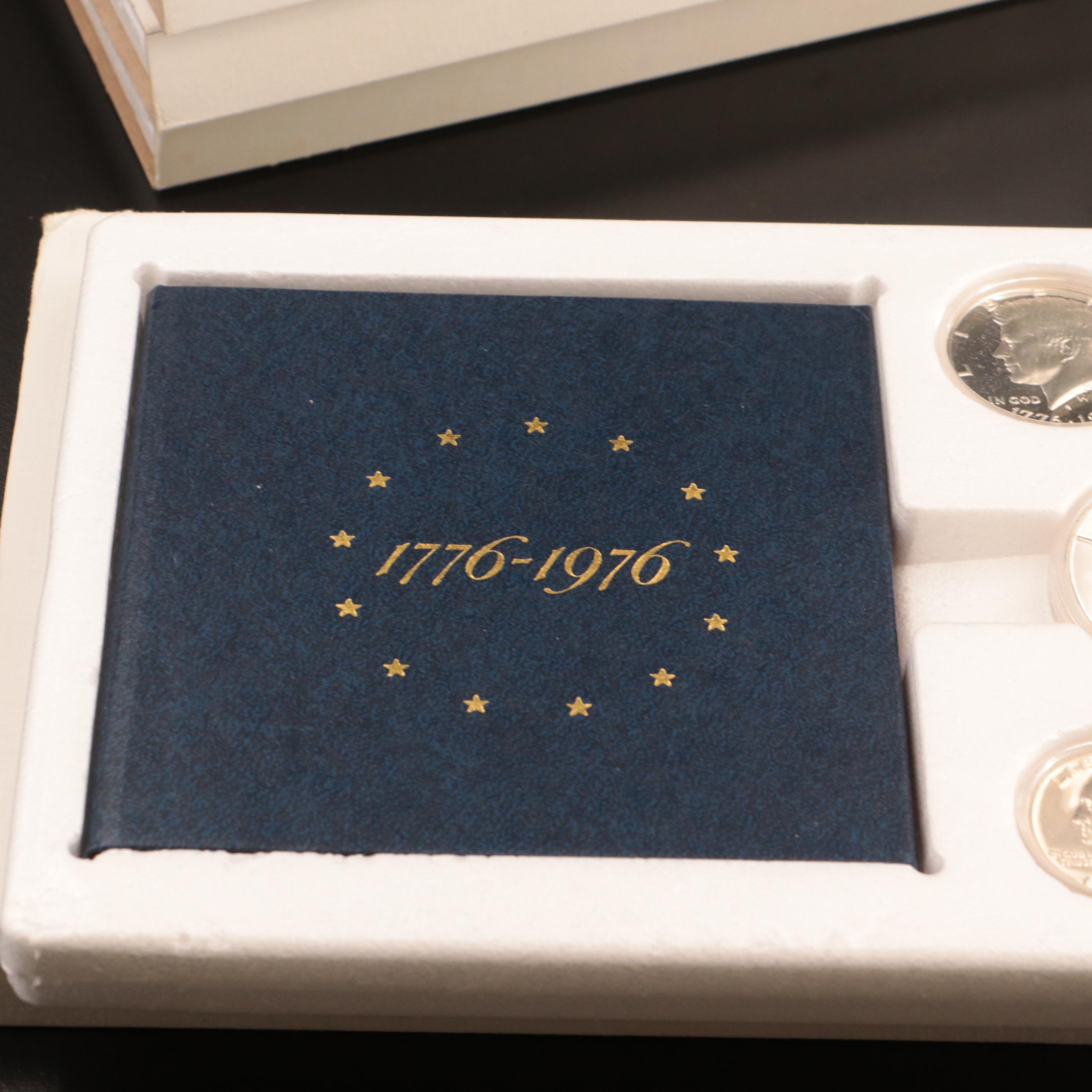 Six 1976 Proof Bicentennial Three Piece 40% Silver Sets