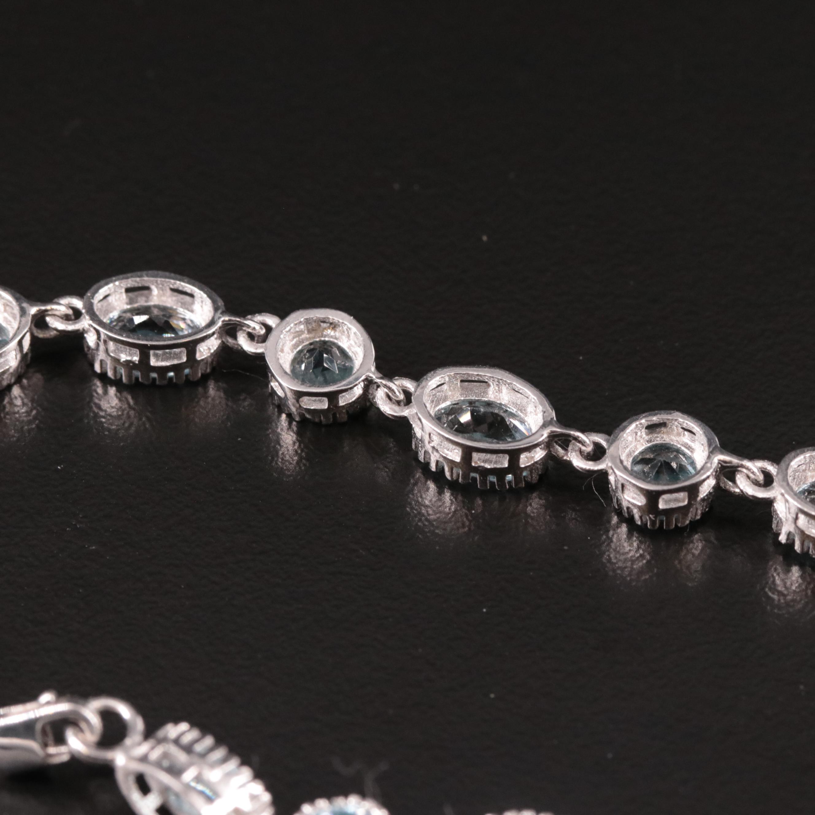 Sterling Blue Topaz Bracelet
