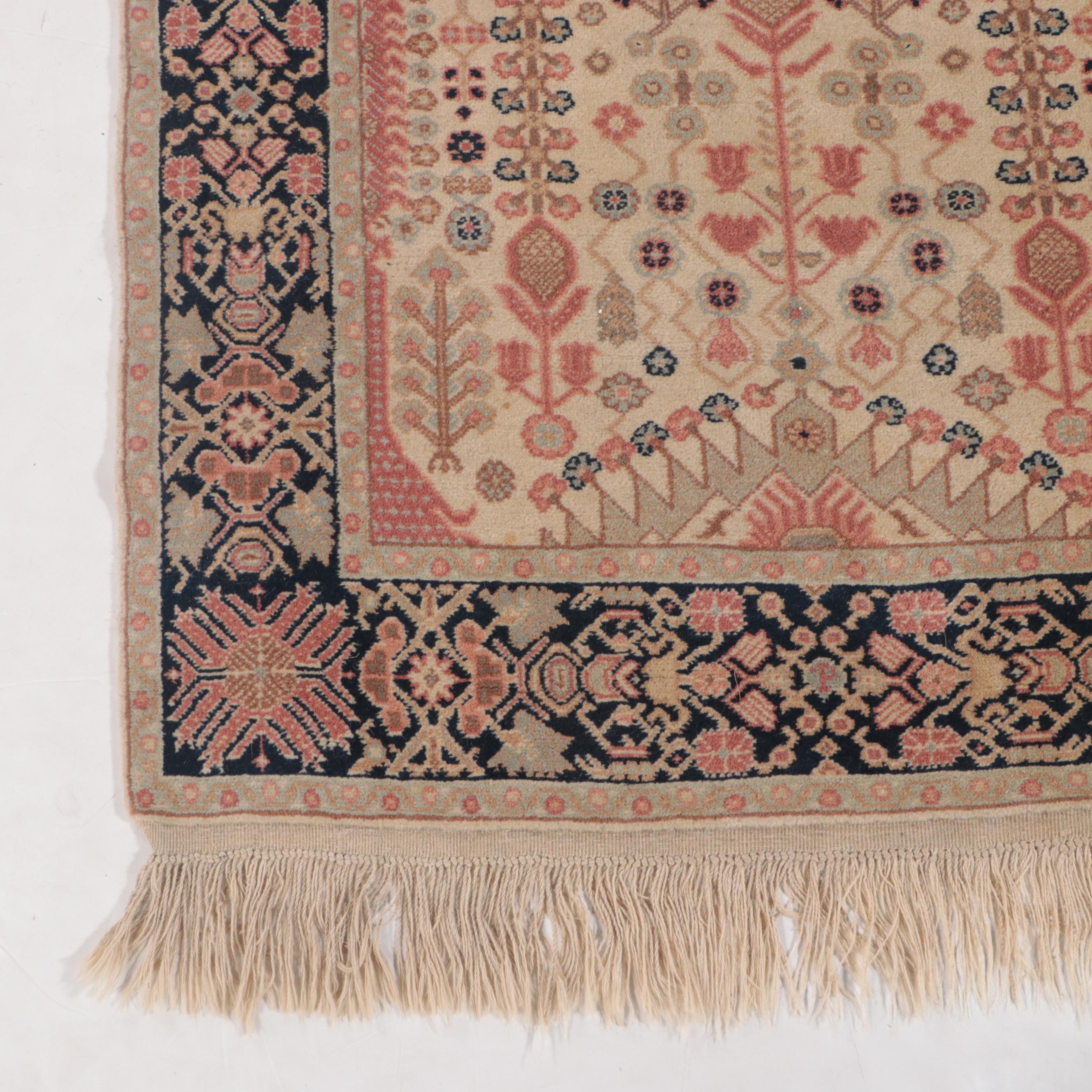 3'11 x 14'8 Hand-Knotted Indo-Turkish Carpet Runner