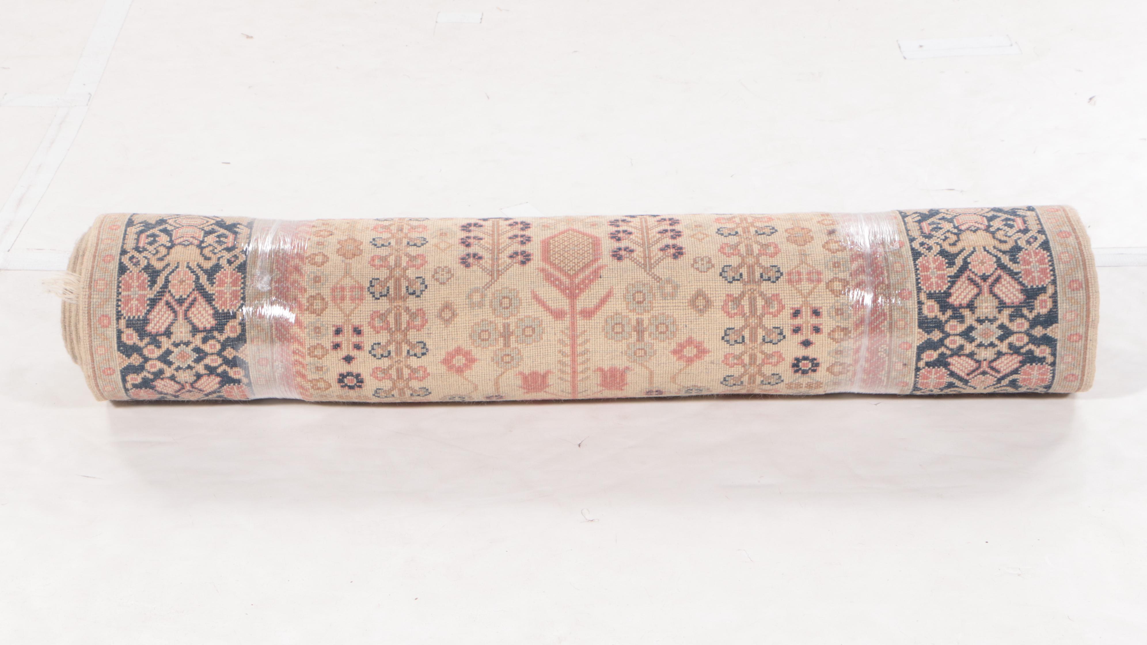 3'11 x 14'8 Hand-Knotted Indo-Turkish Carpet Runner