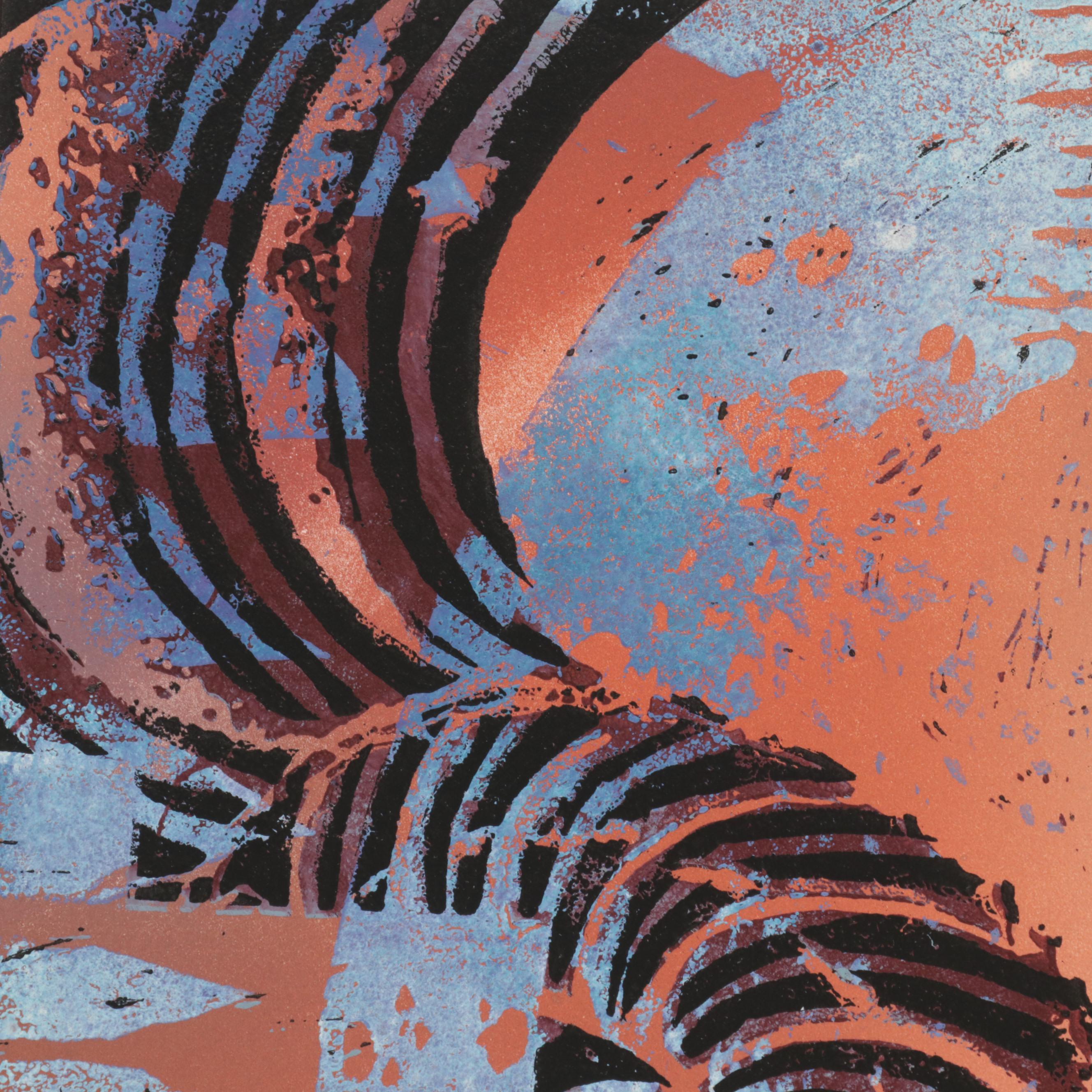 Four Hands Art Studio Relief Monoprint "Situ," 21st Century