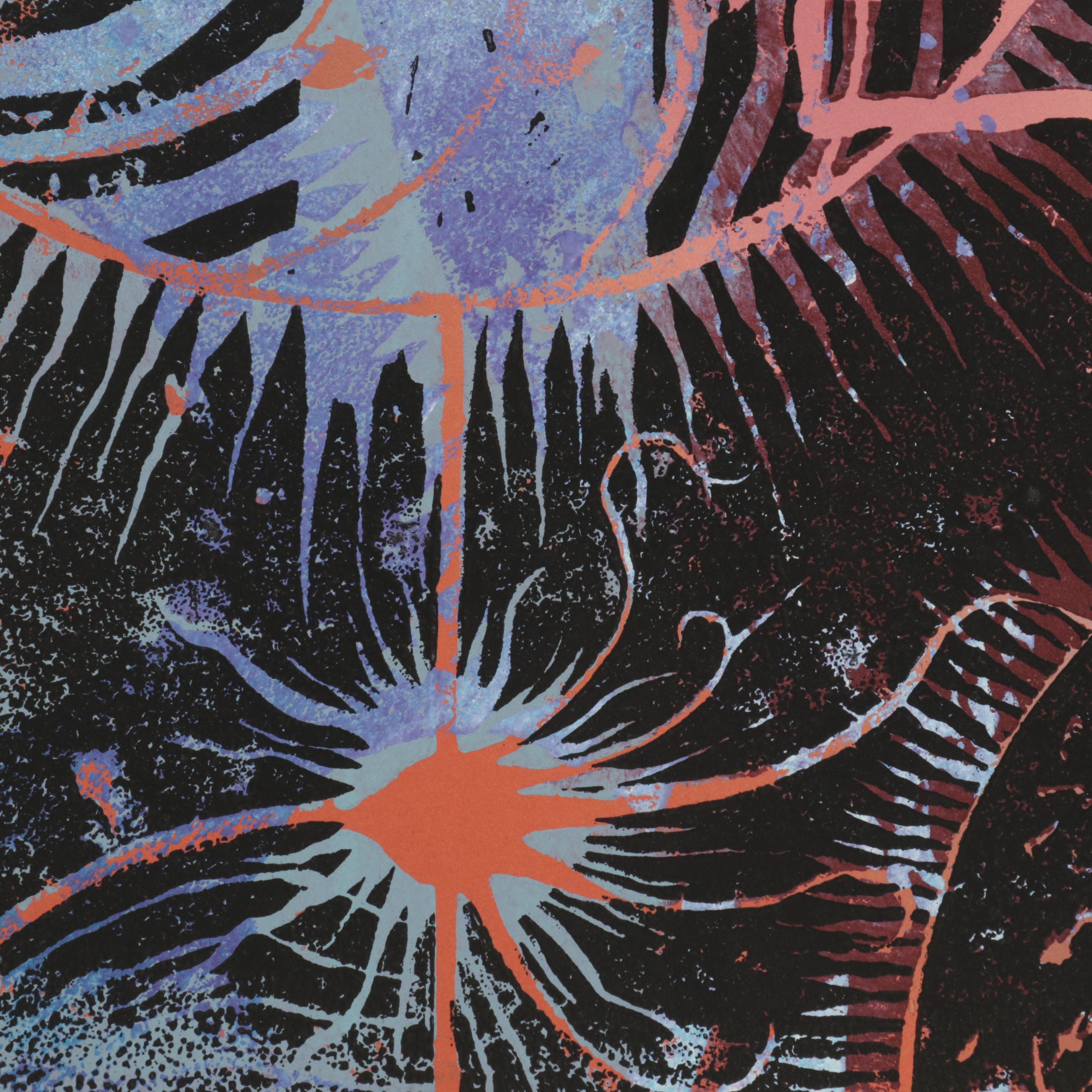 Four Hands Art Studio Relief Monoprint "Situ," 21st Century