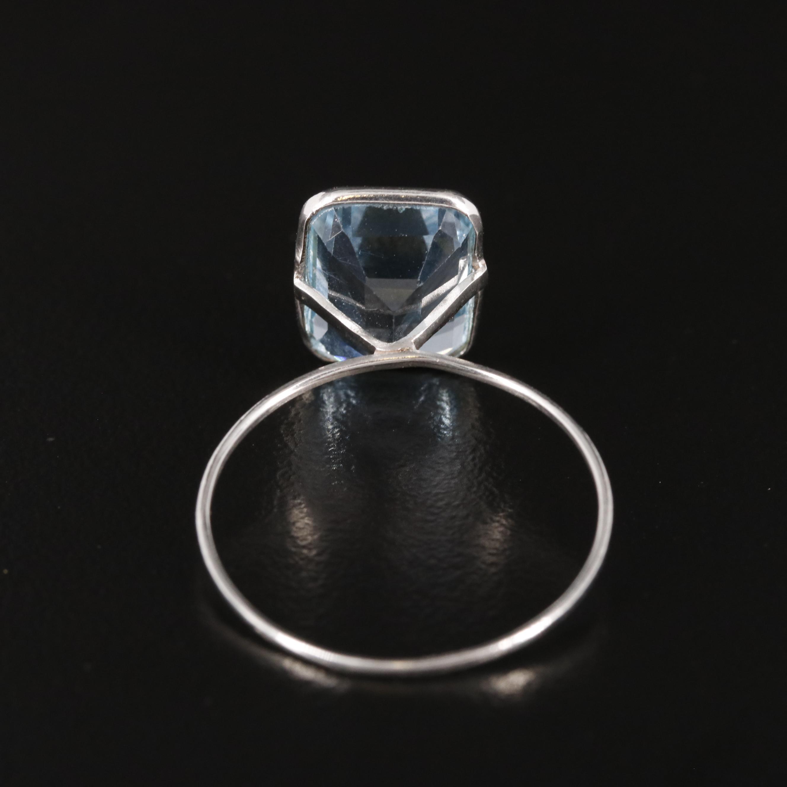 14K Blue Topaz Ring