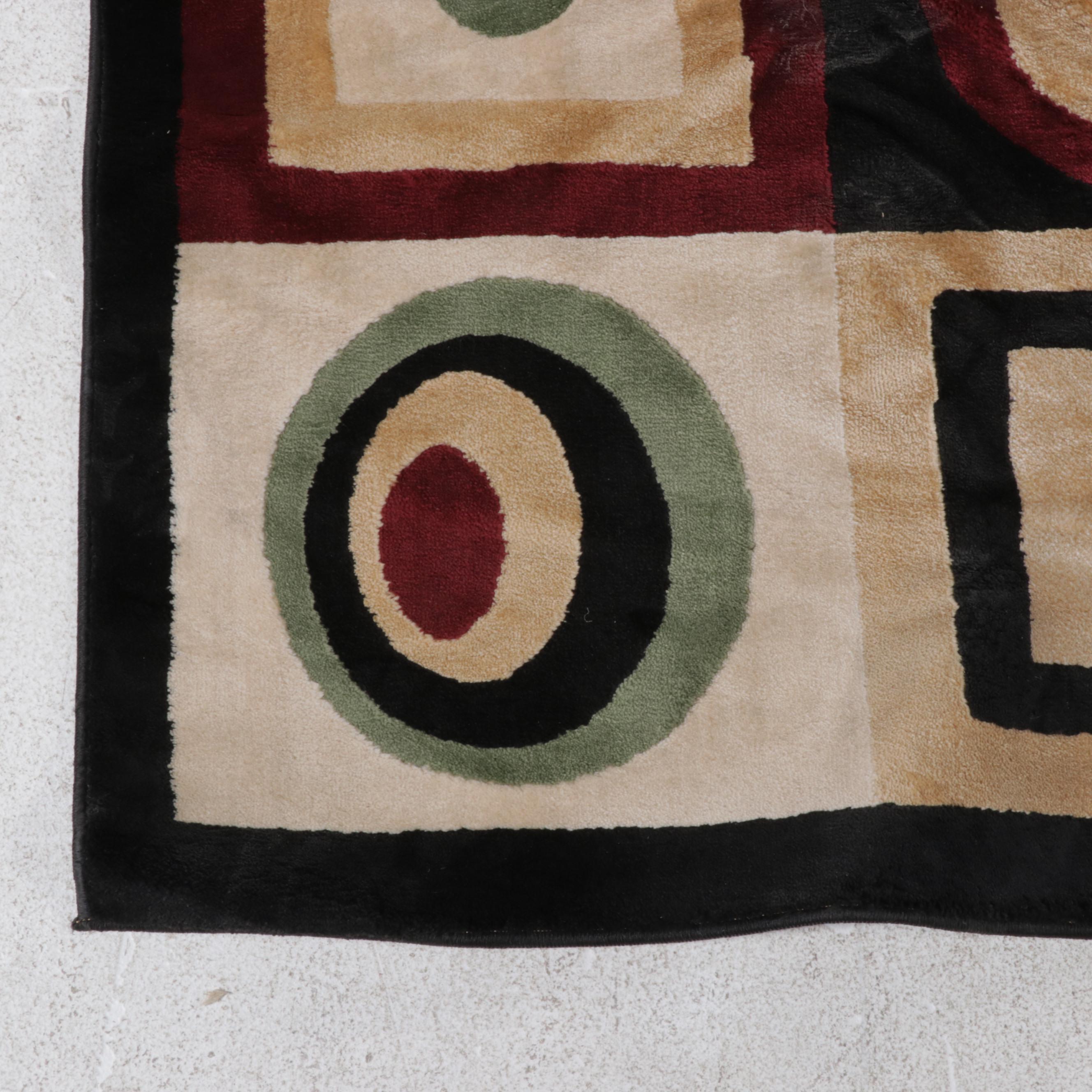 7'6 x 10'4 Machine Made Mod Area Rug