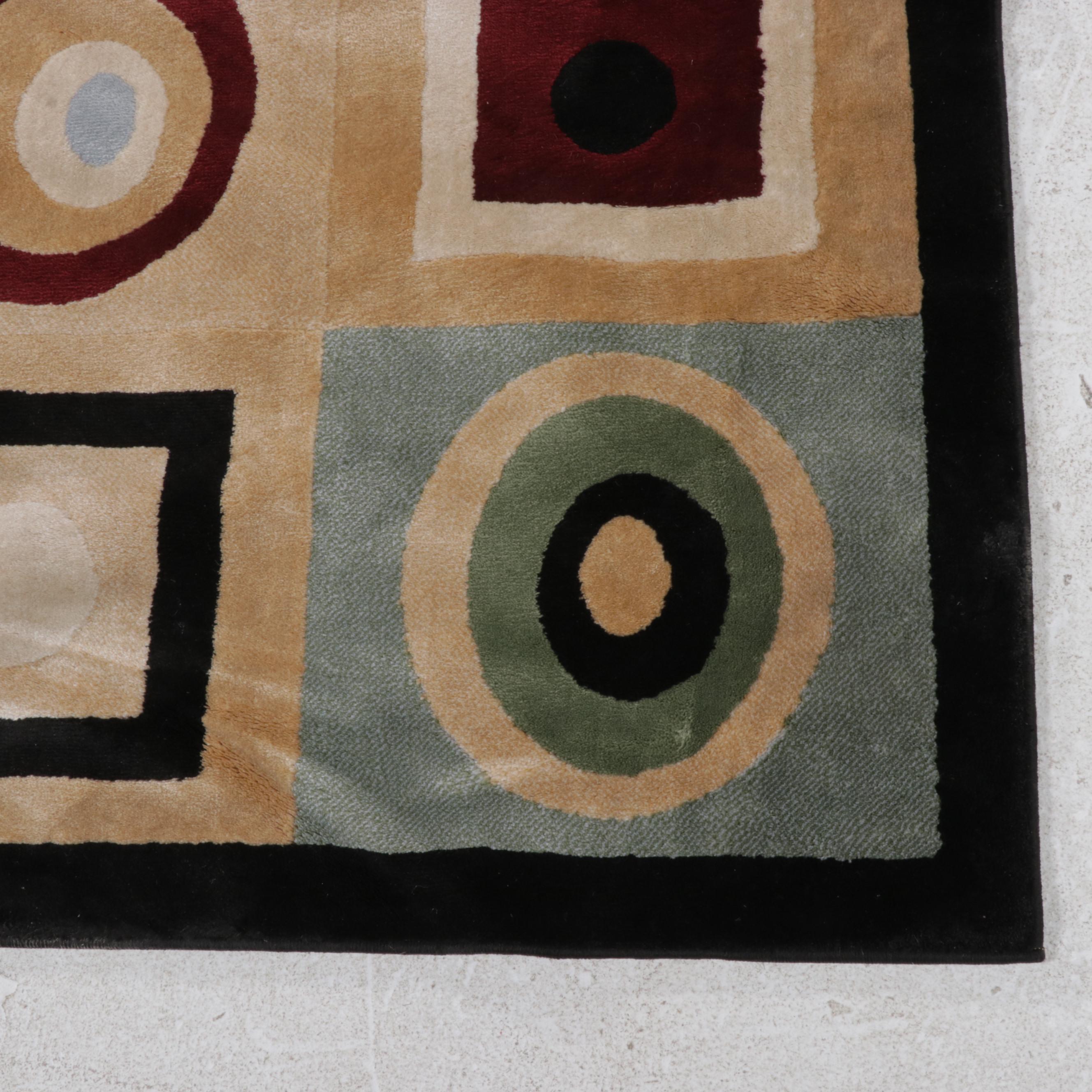 7'6 x 10'4 Machine Made Mod Area Rug