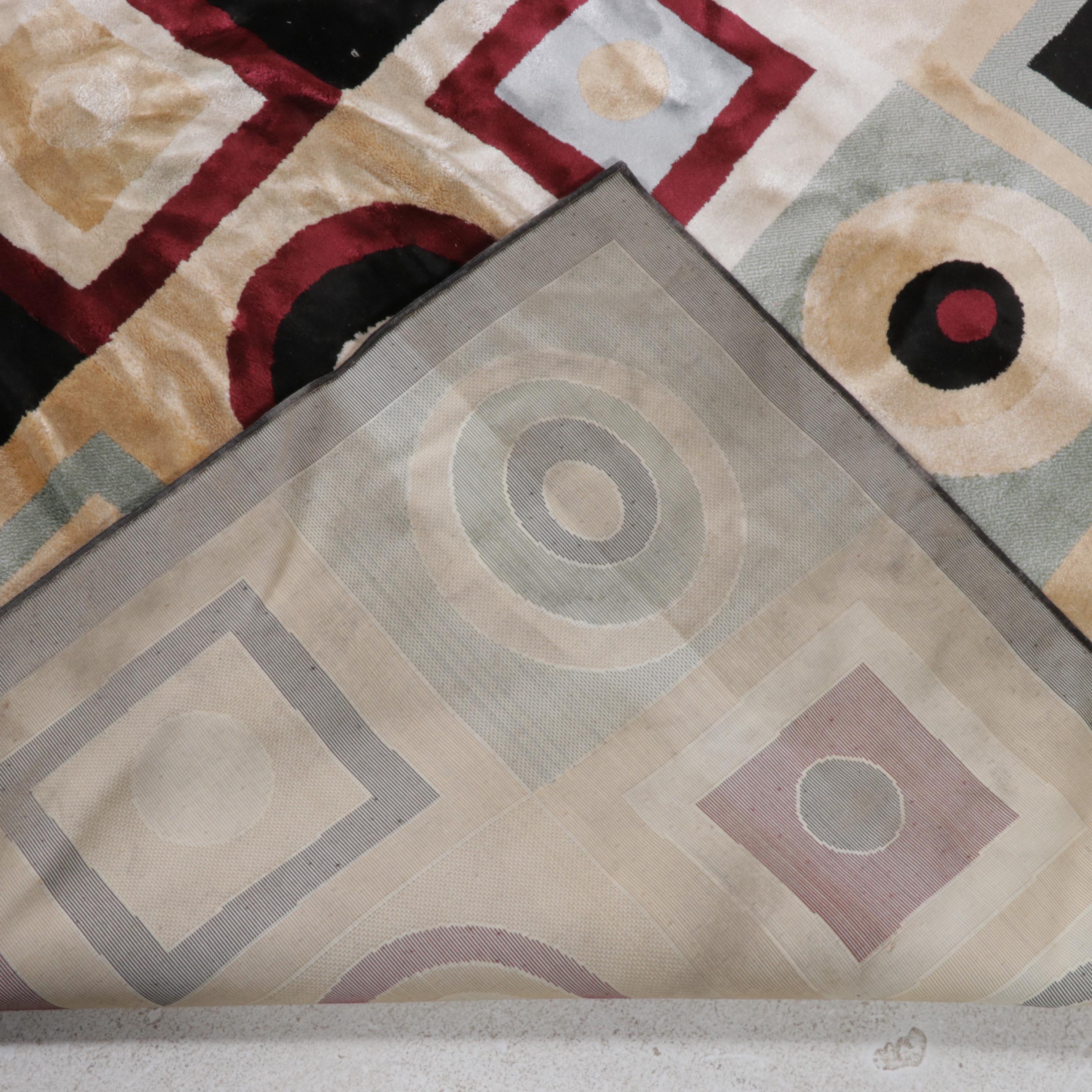 7'6 x 10'4 Machine Made Mod Area Rug