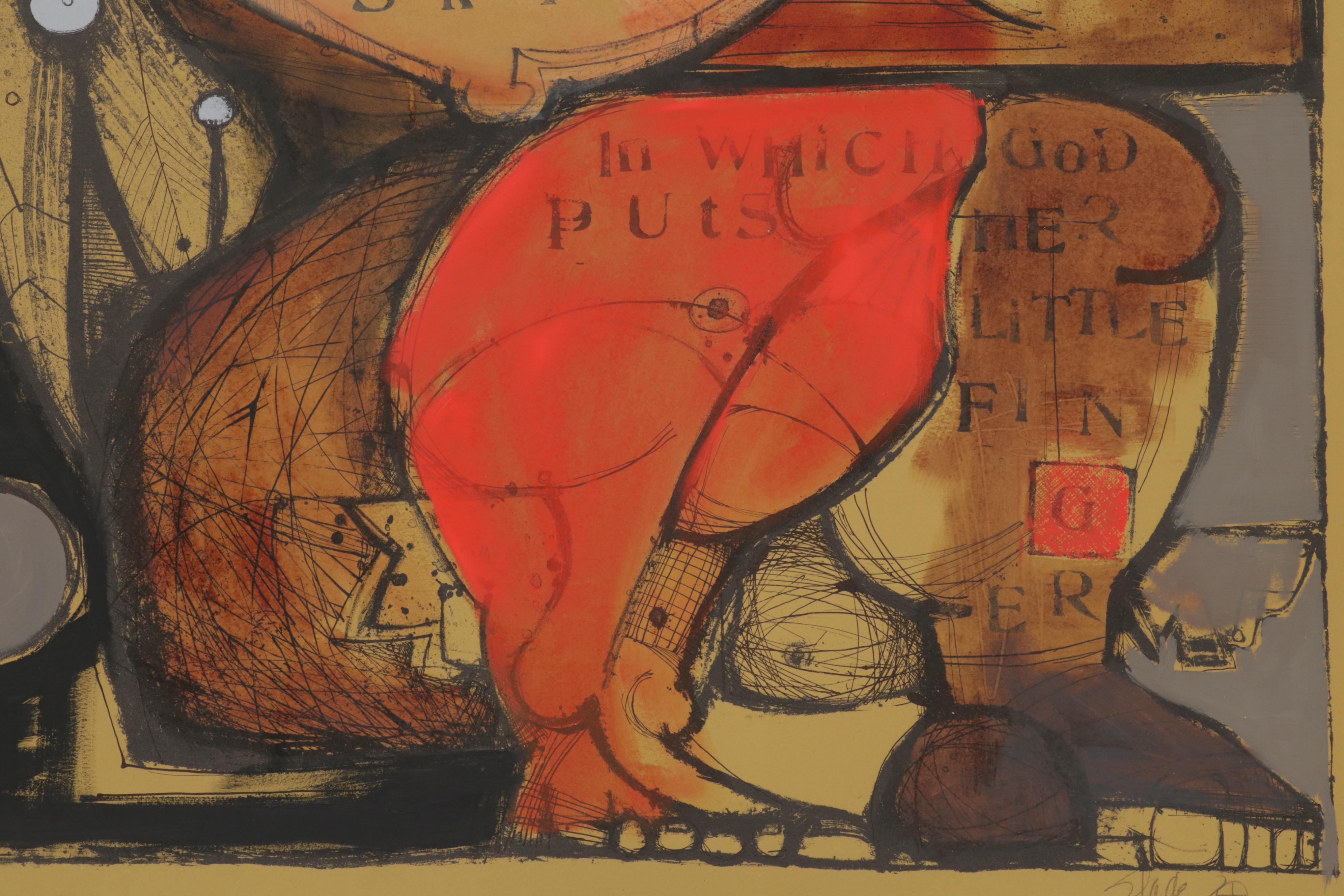 Slade Graves Mixed Media Painting "Michael," 21st Century