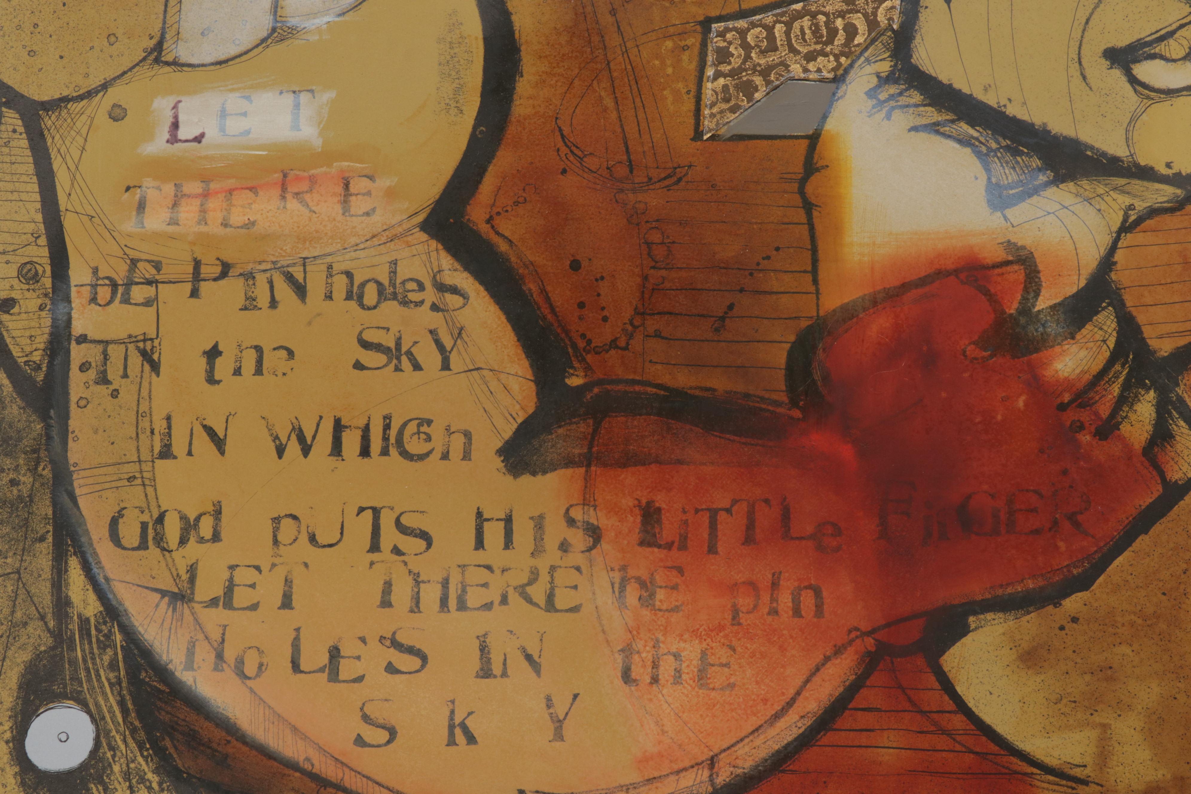 Slade Graves Mixed Media Painting "Michael," 21st Century