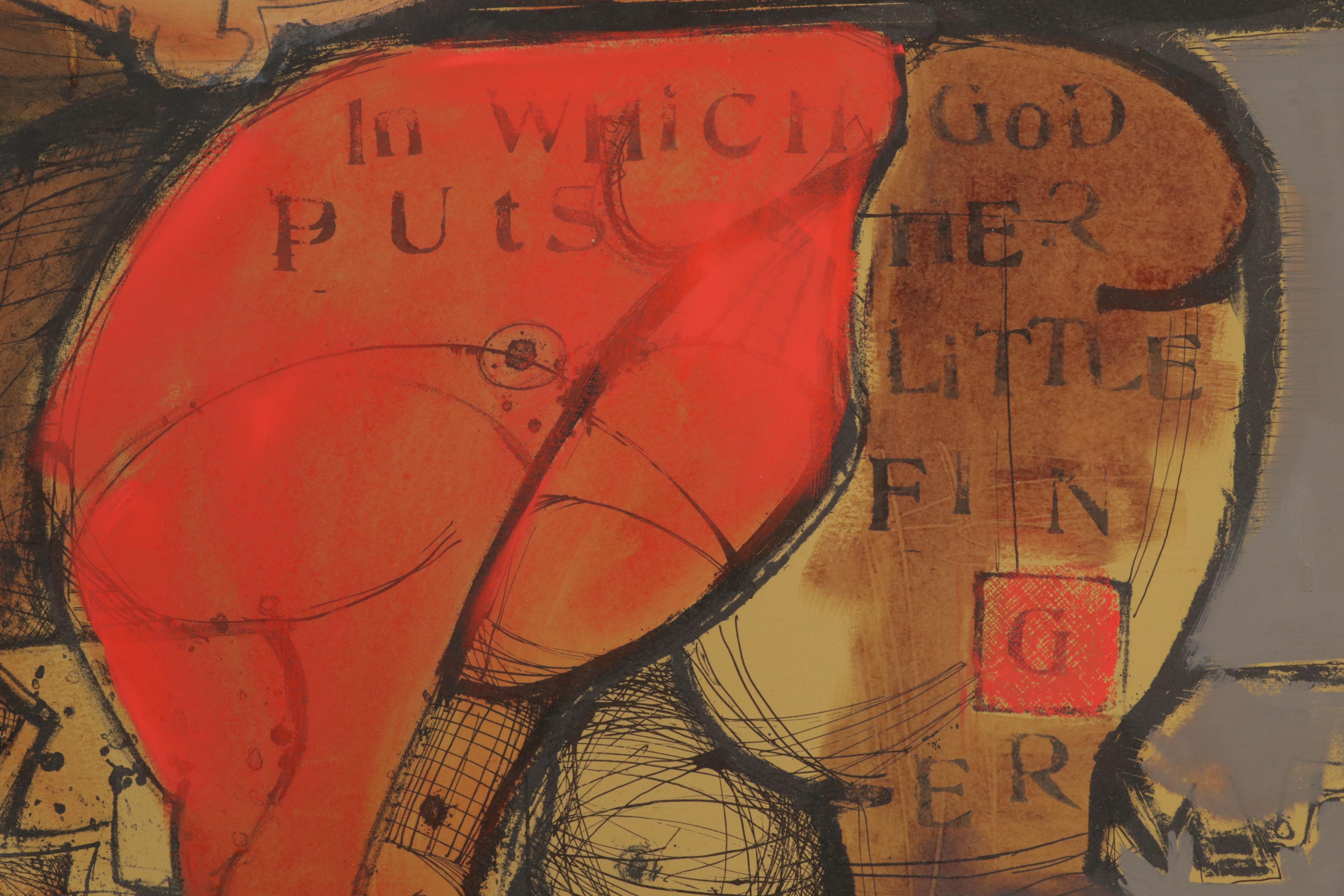 Slade Graves Mixed Media Painting "Michael," 21st Century