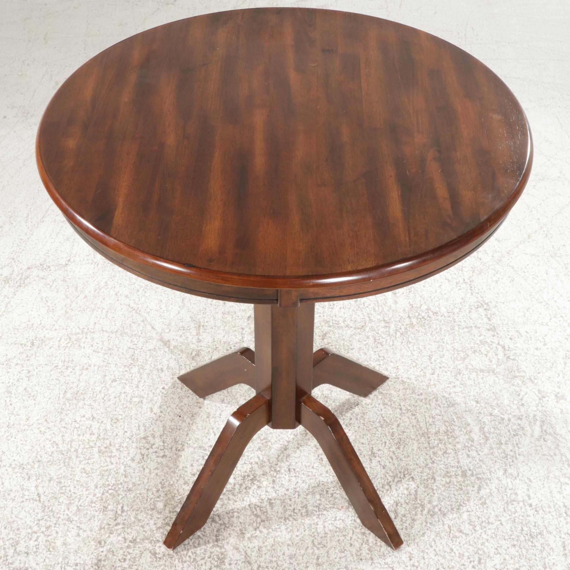 American Signature Furniture Wood High Top Bar Table, 21st Century