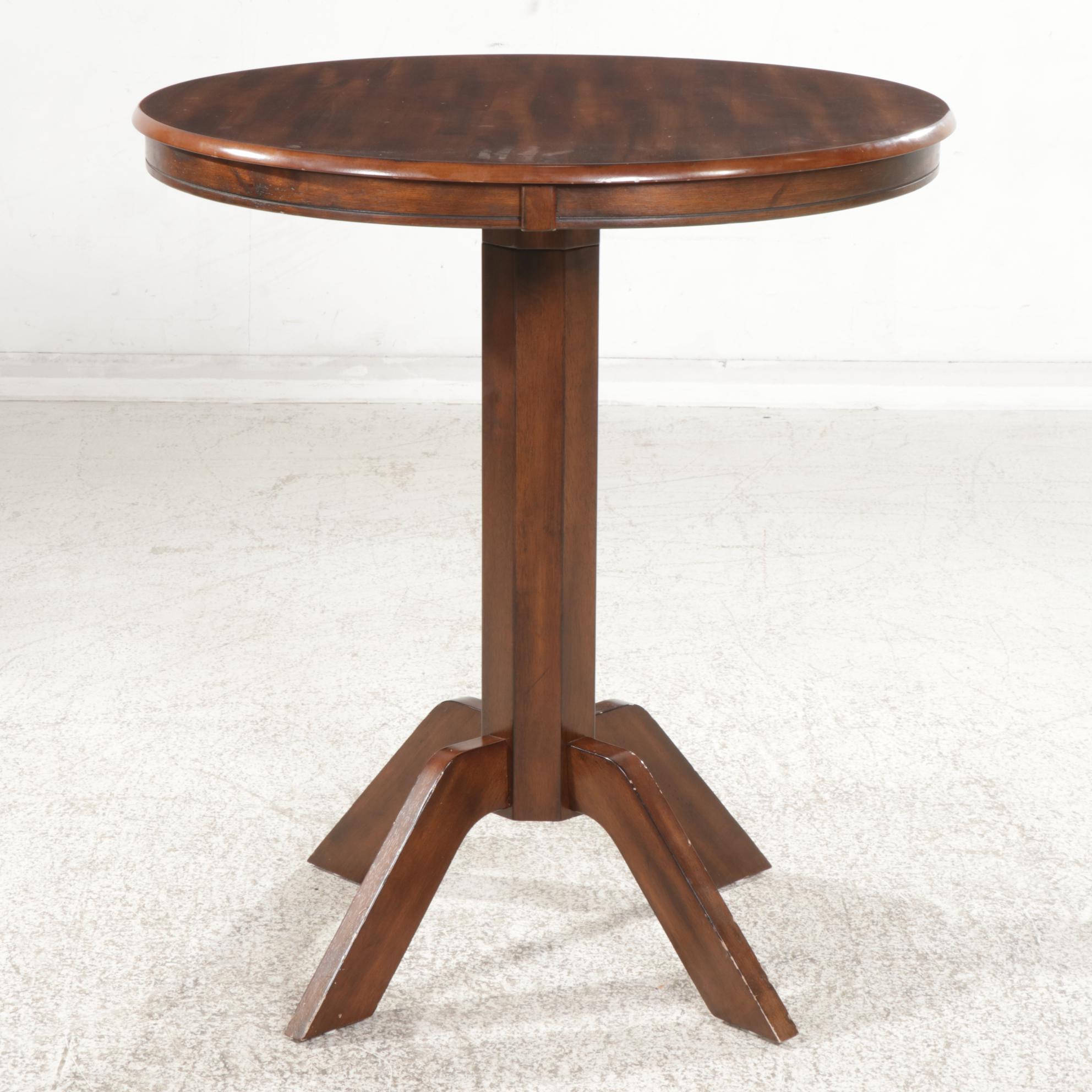American Signature Furniture Wood High Top Bar Table, 21st Century