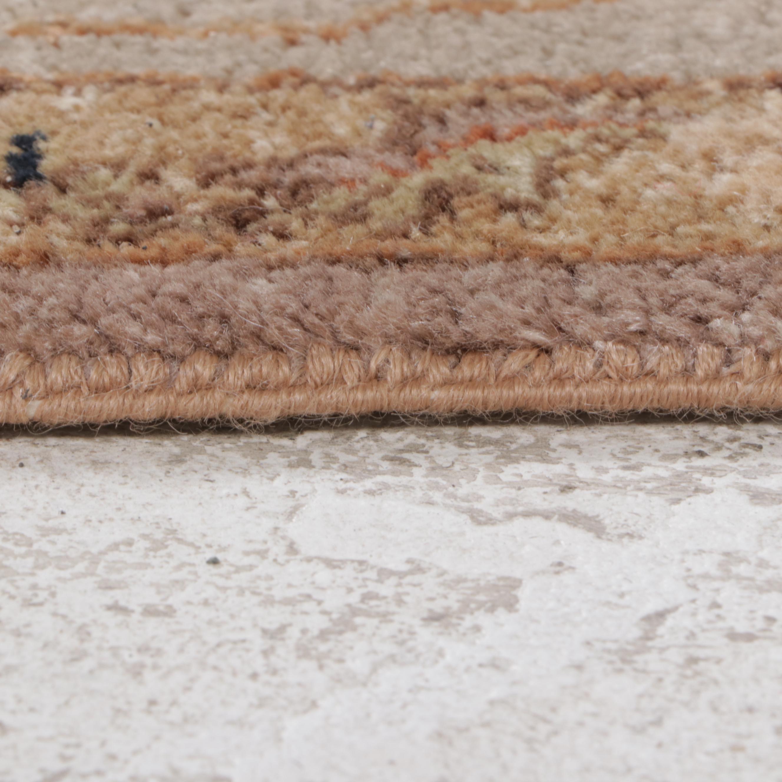 7'11 x 10'3 Hand-Knotted Indian Agra Area Rug