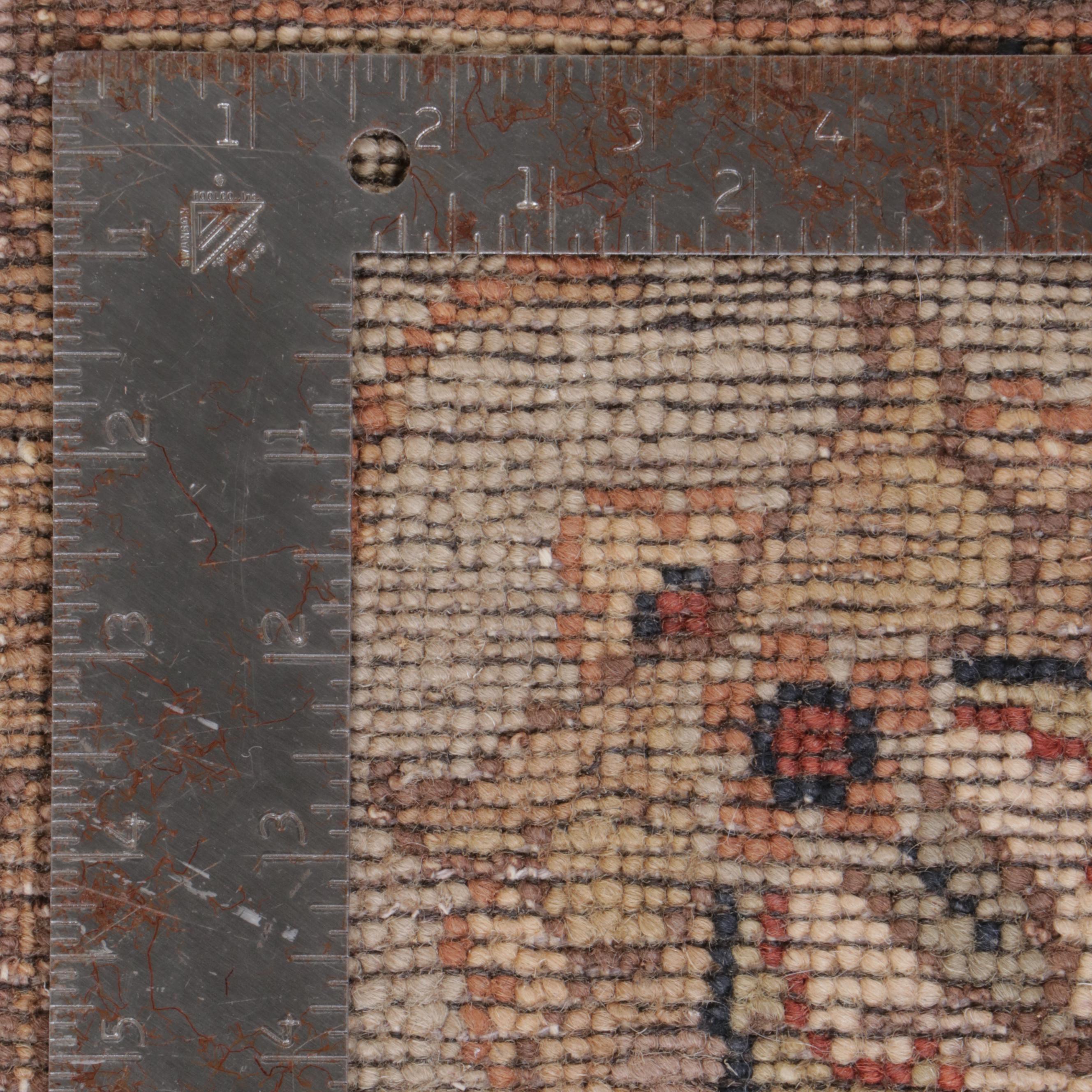 7'11 x 10'3 Hand-Knotted Indian Agra Area Rug