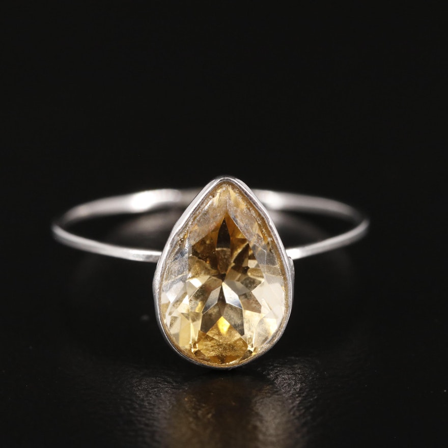 14K Citrine Ring