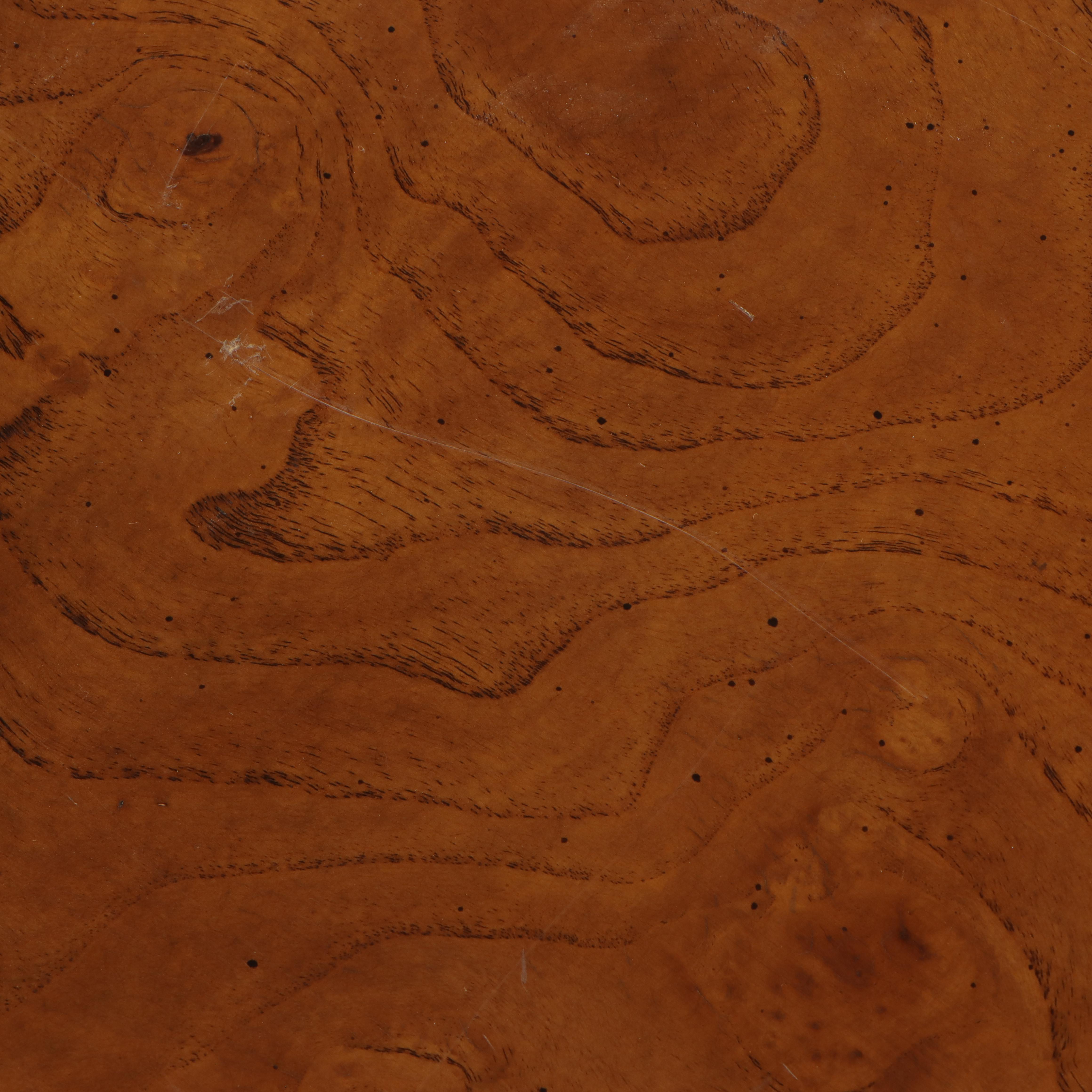 John Widdicomb Olive Ash Burl Parson's Style Sofa Table