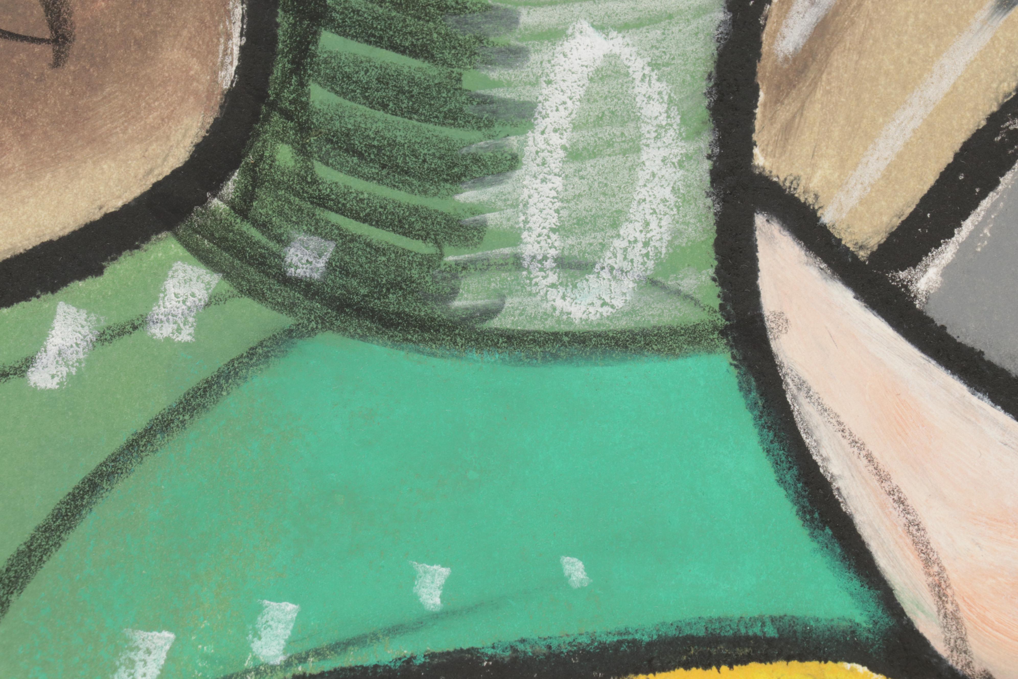 Four Hands Art Studio Monoprint "Danae Receiving Jupiter," 21st Century