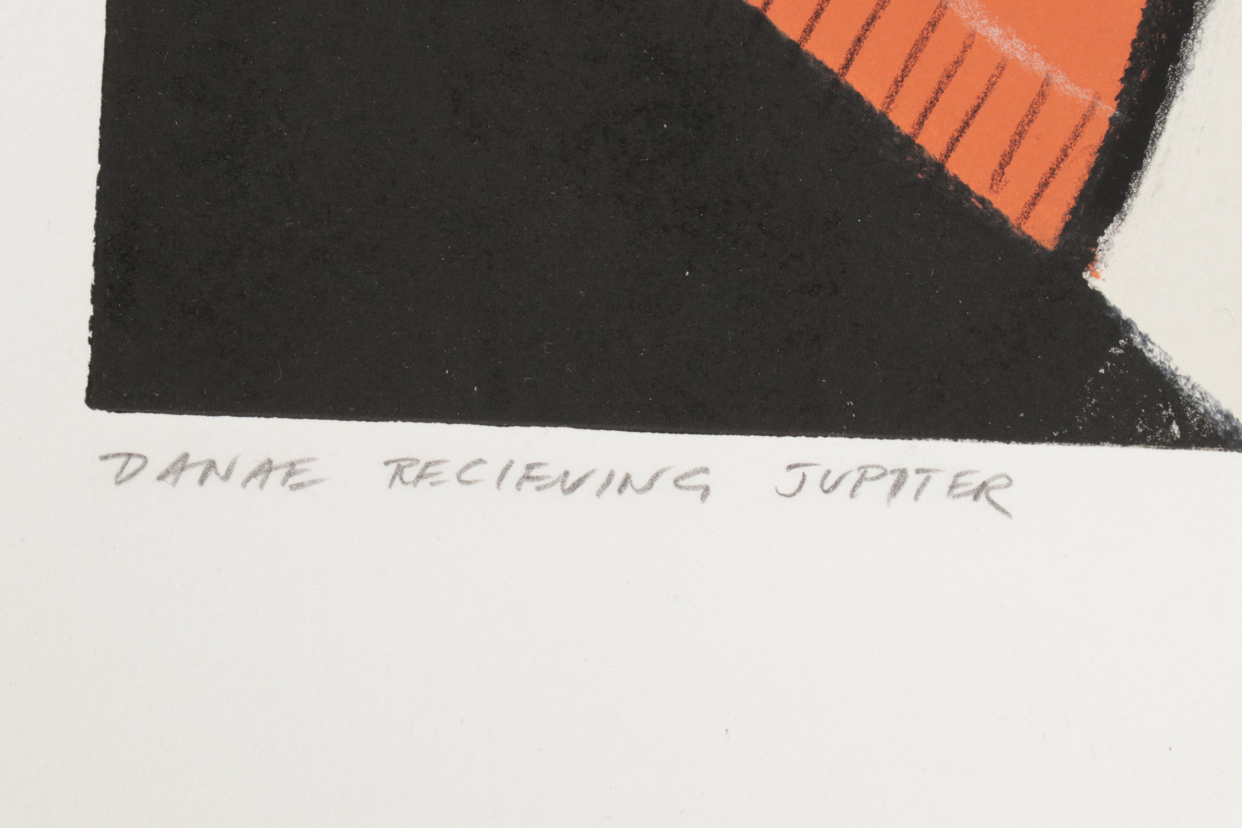 Four Hands Art Studio Monoprint "Danae Receiving Jupiter," 21st Century