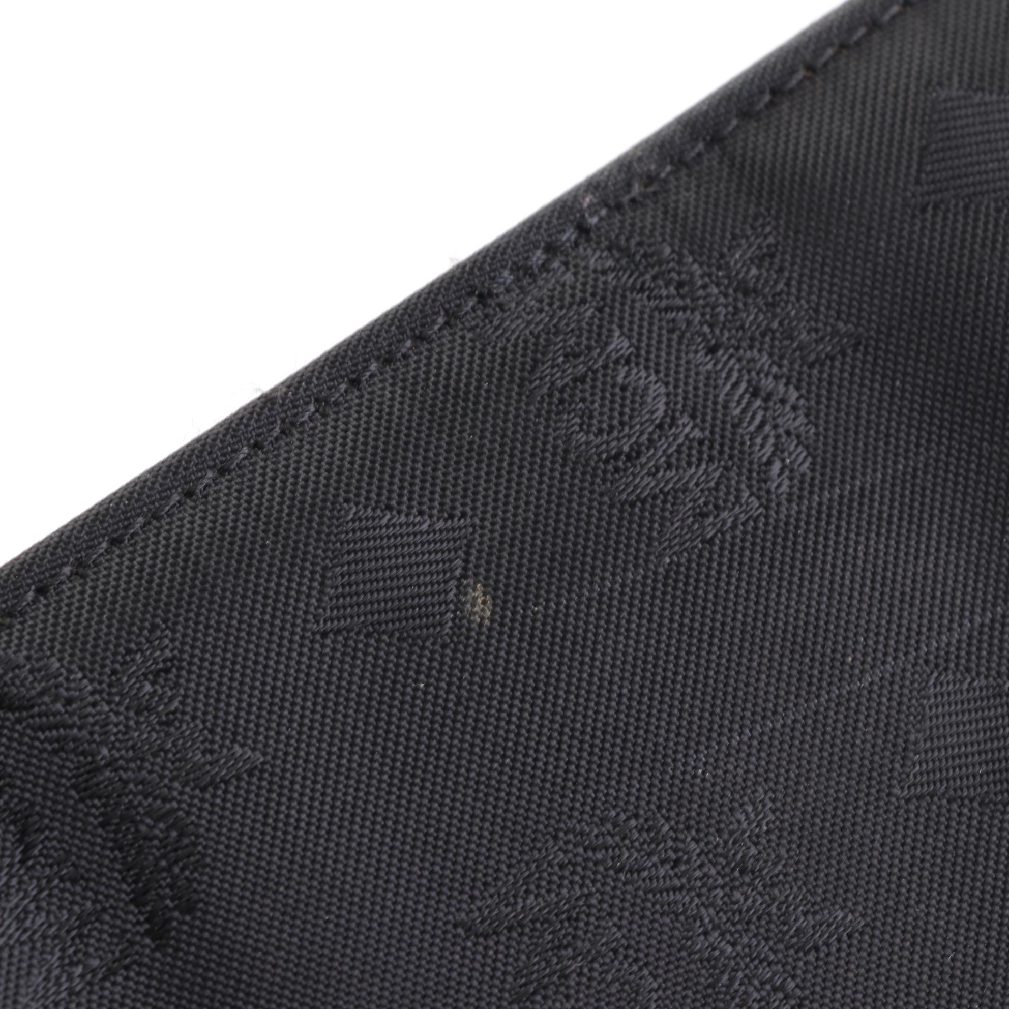 MCM Shoulder Bag in Black Visetos Nylon and Leather