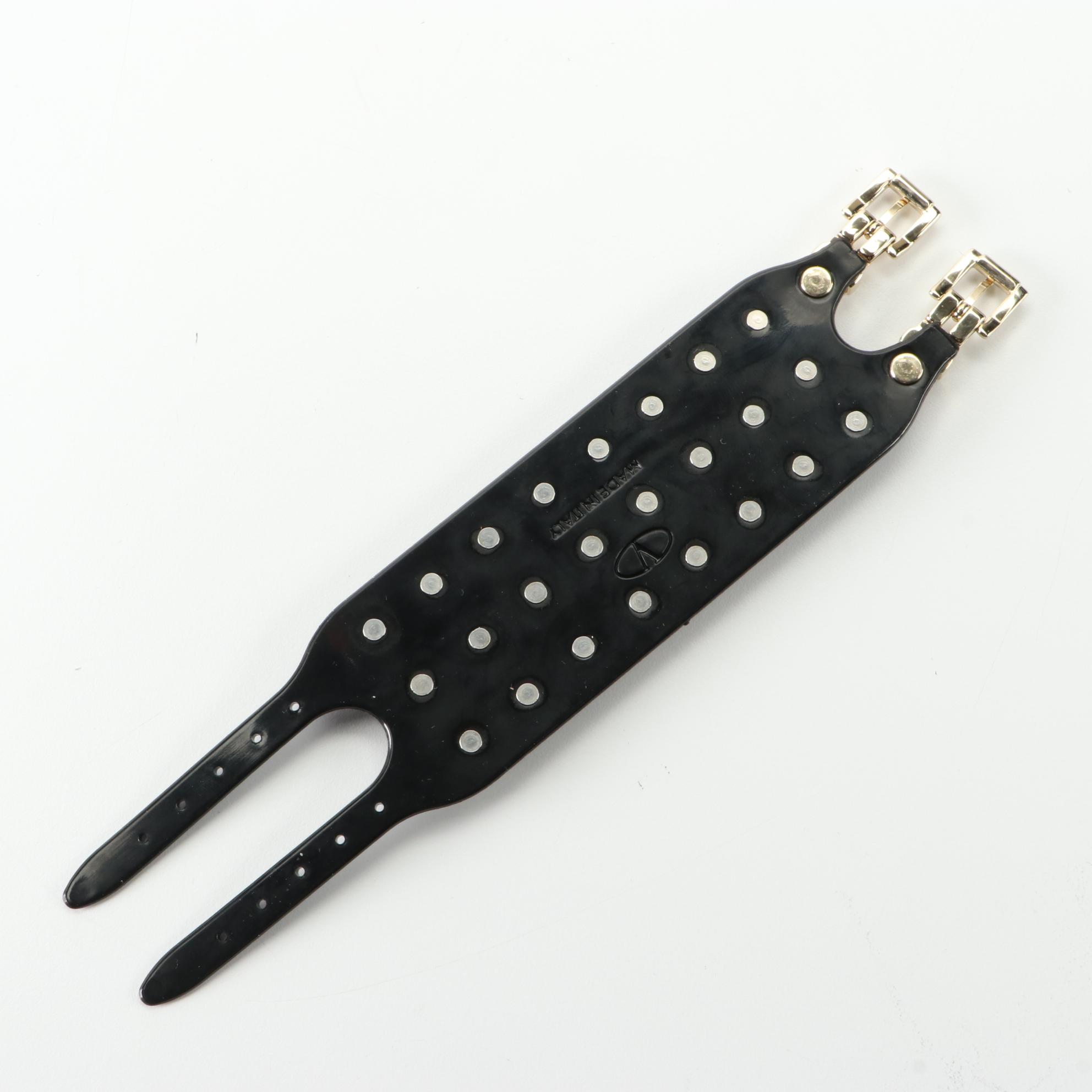 Valentino Wide Rockstud Cuff in Silicone