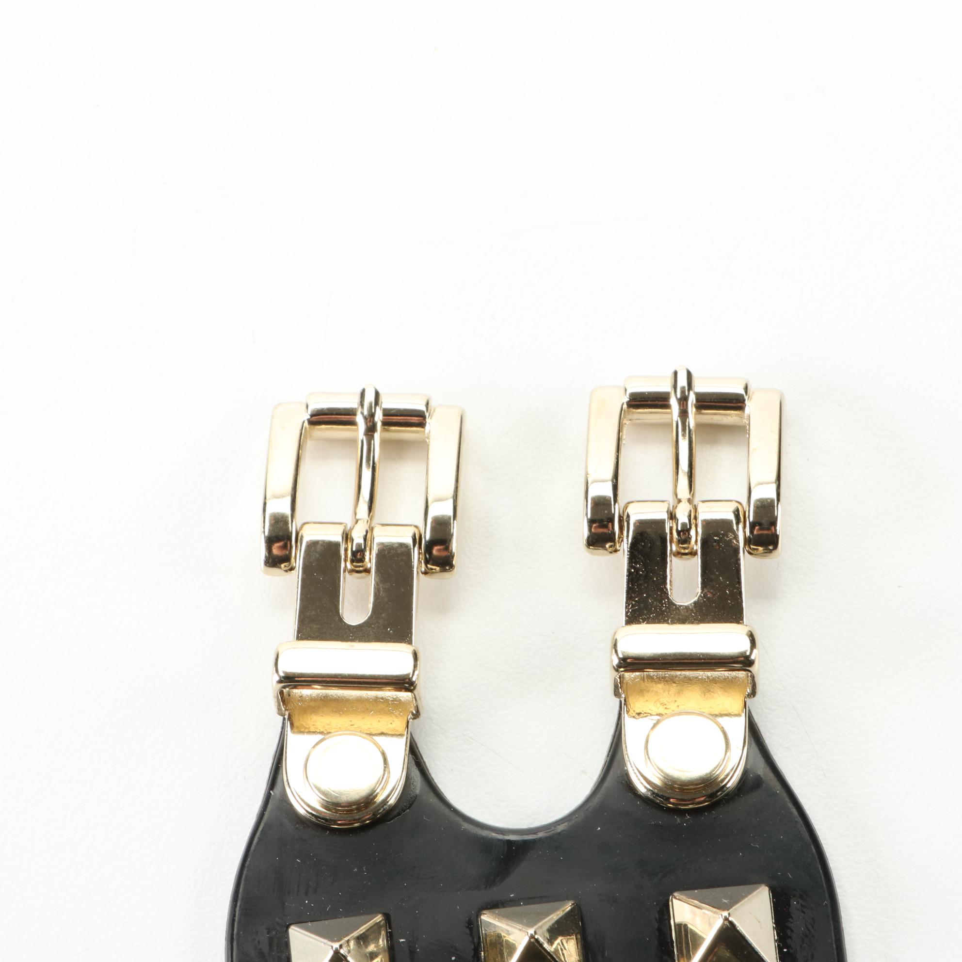 Valentino Wide Rockstud Cuff in Silicone