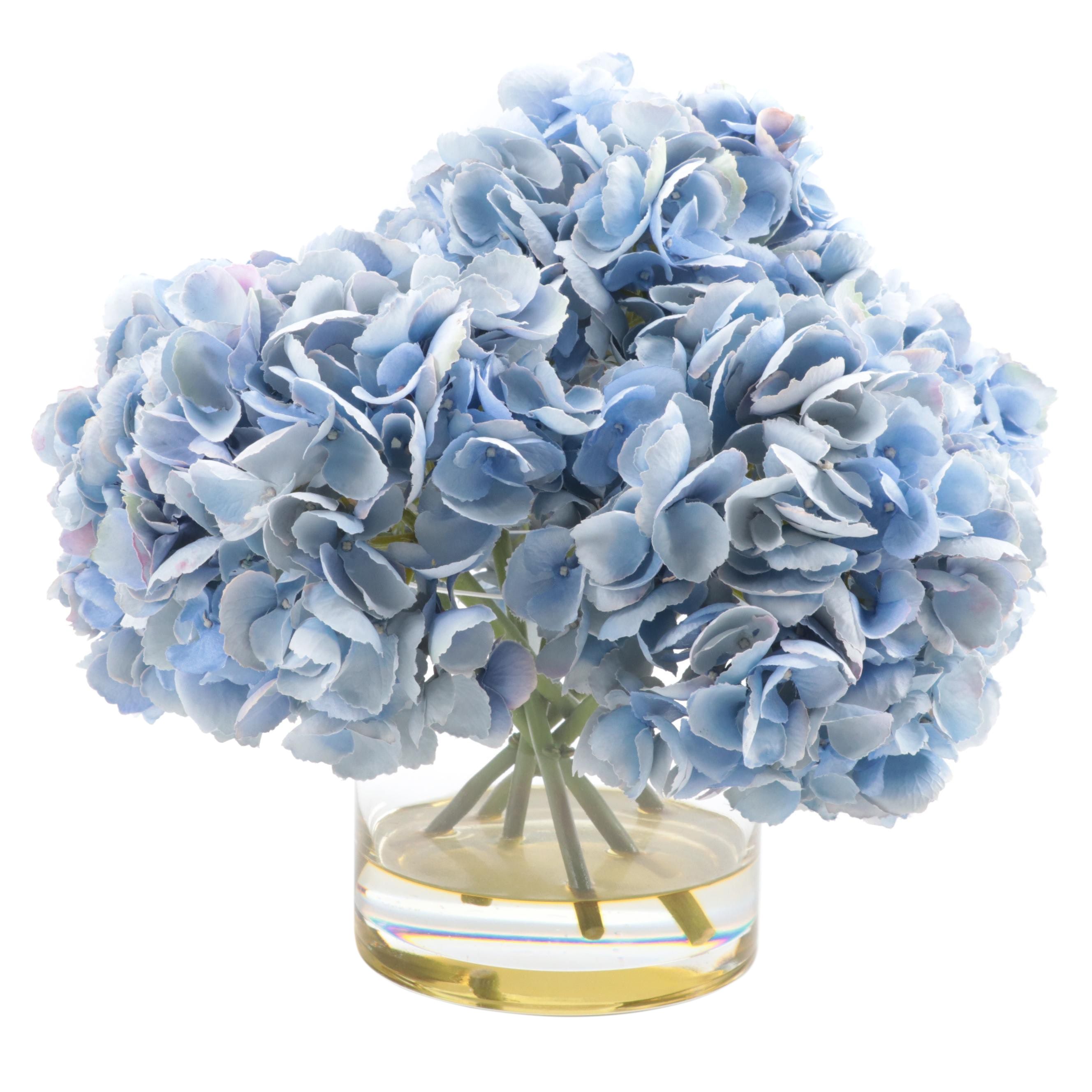 Faux Blue Hydrangea Watergarden by Ethan Allen