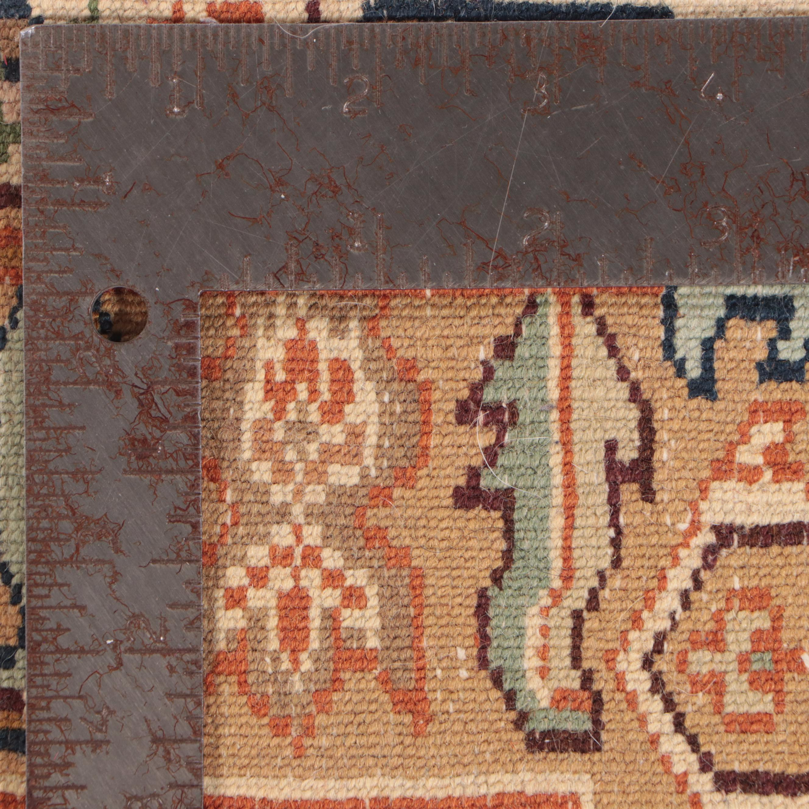 4'1 x 6'6 Hand-Knotted Sino-Persian Style Area Rug