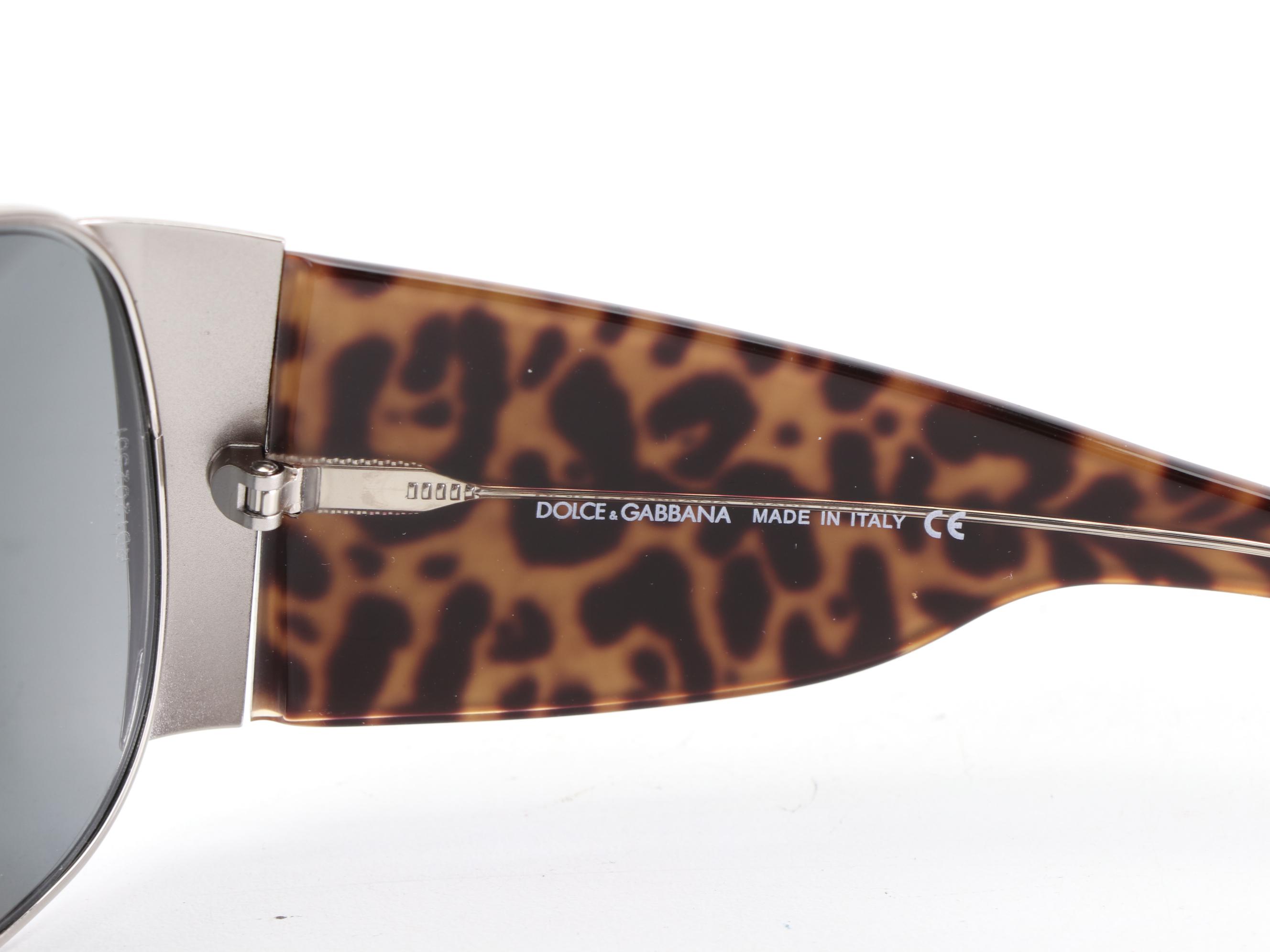 Dolce & Gabbana DG2005 Wrap Sunglasses with Case