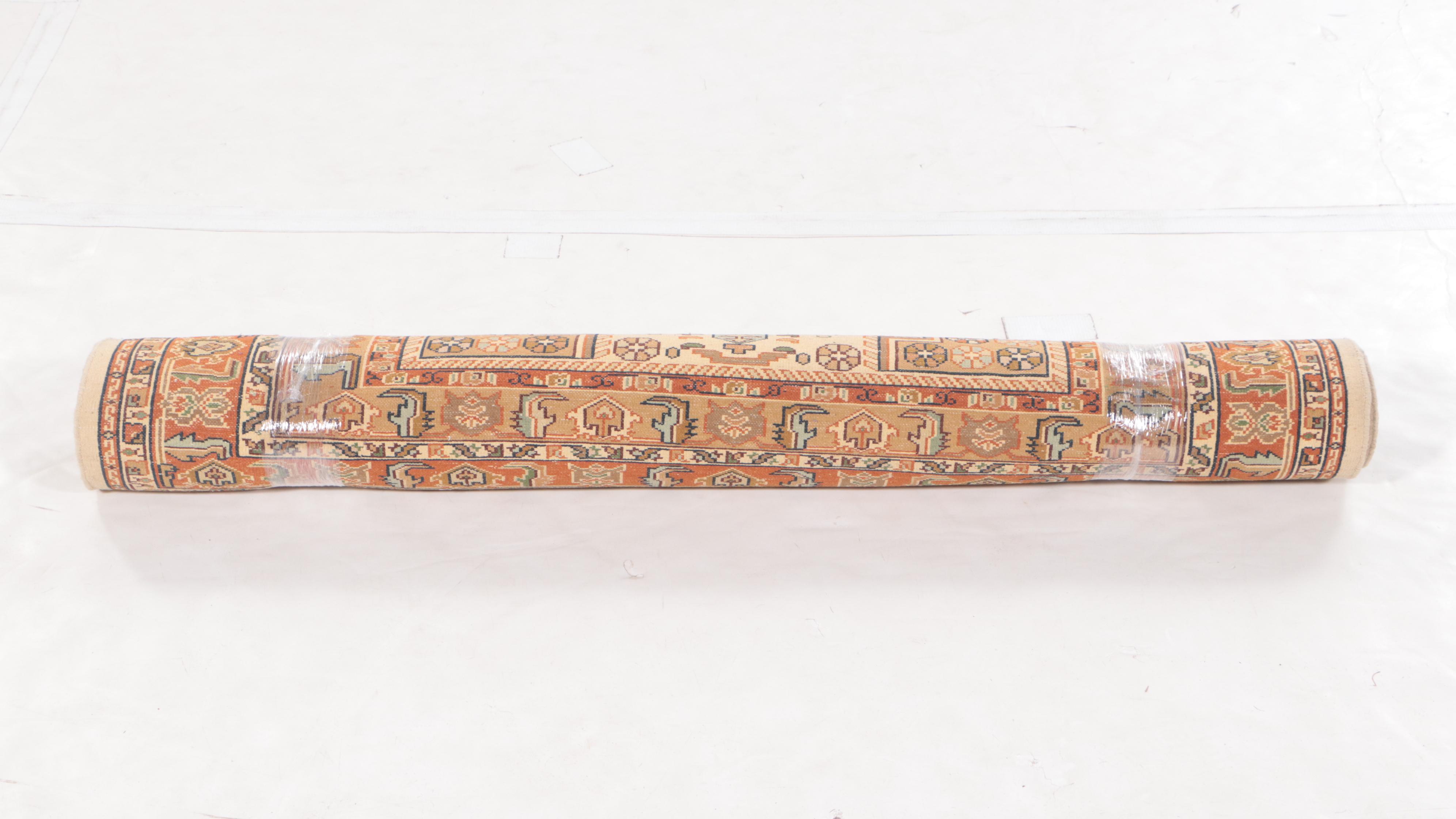 4'1 x 6'6 Hand-Knotted Sino-Persian Style Area Rug