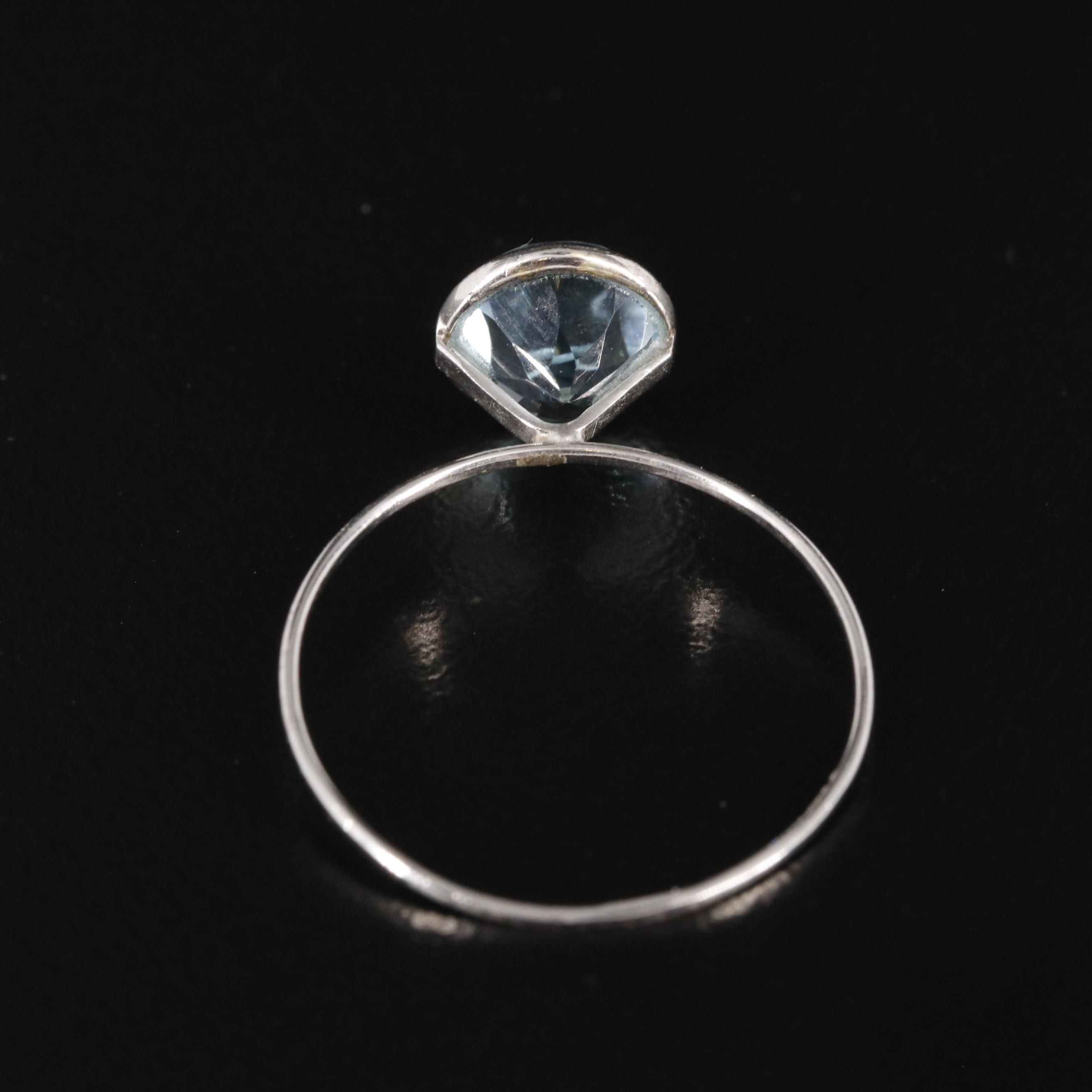 14K Blue Topaz Ring