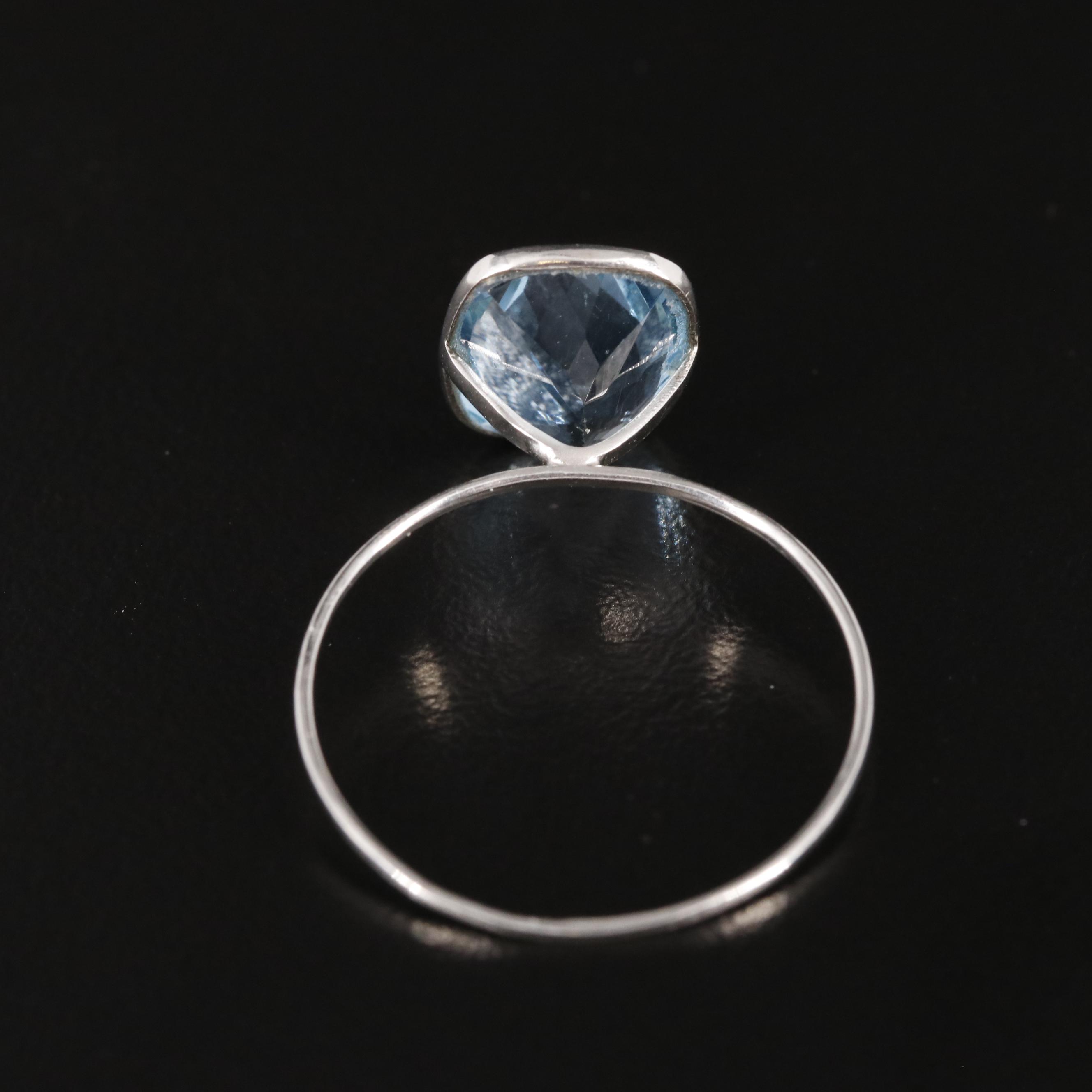 14K Blue Topaz Ring