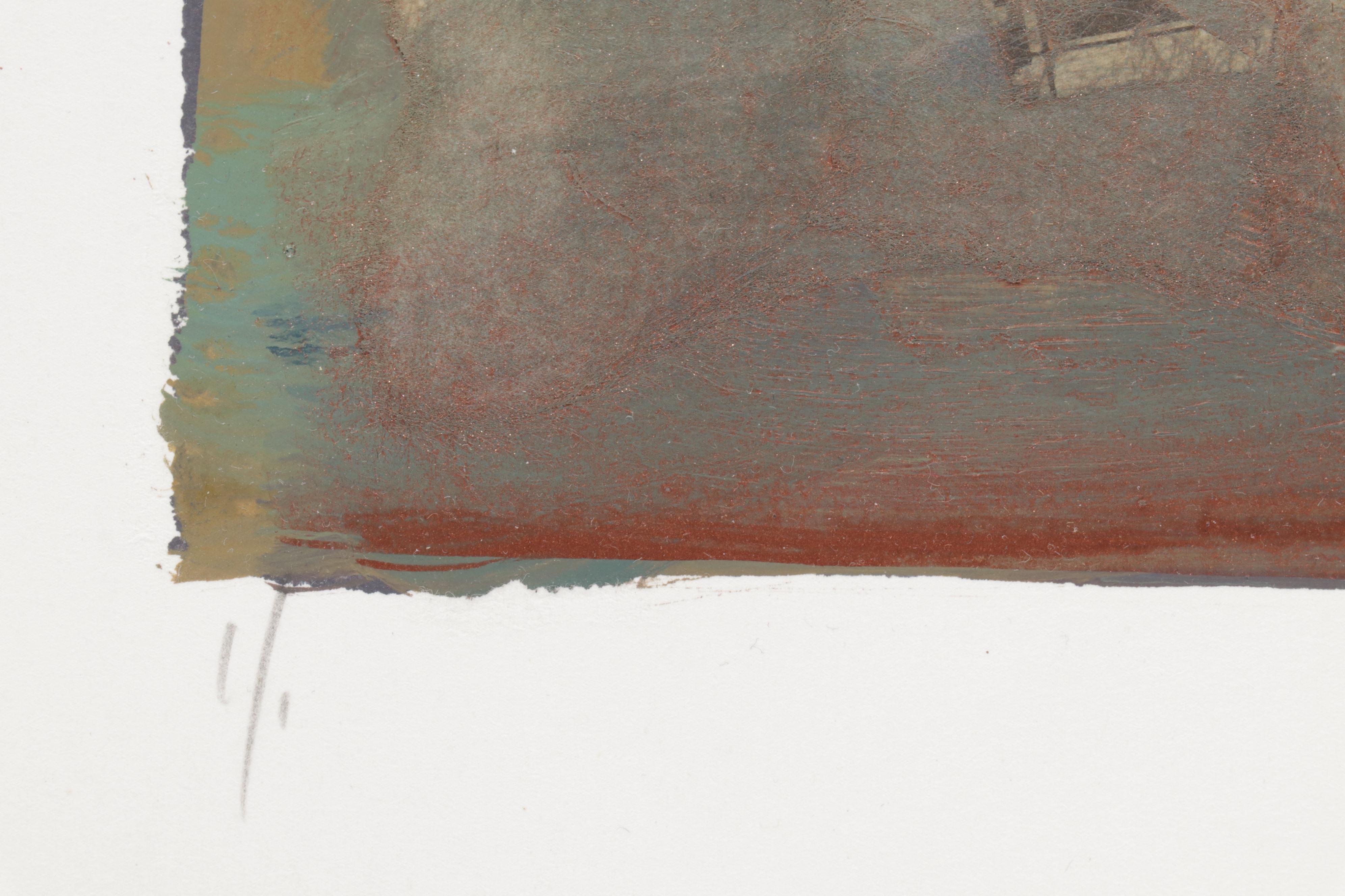 Starlie Sokol-Hohne Mixed Media Monoprint of Grecian Urn, Circa 2000